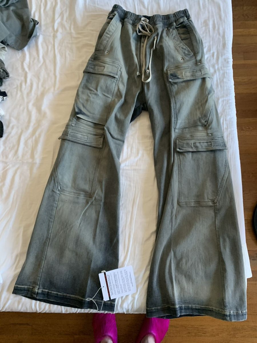 Rick Owens Drkshdw RICK OWENS DRKSHDW CARGO BELAS FW24 PORTERVILLE SKY Size US 32 / EU 48 - 2 Thumbnail