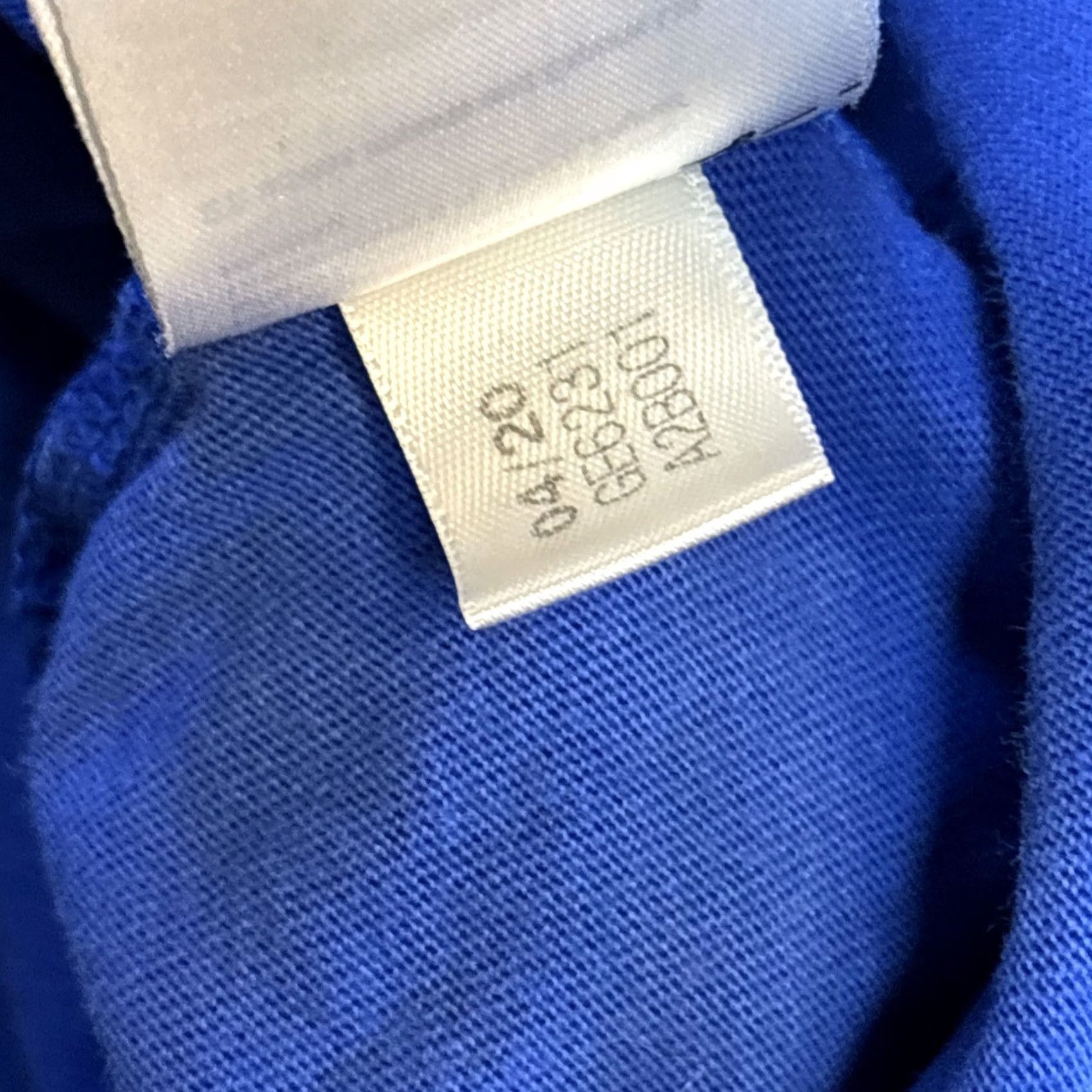 Adidas Adidas Originals Big Trefoil Outline Shirt - Mens 2XL Blue White - Vintage Condition Size US XXL / EU 58 / 5 - 7 Thumbnail