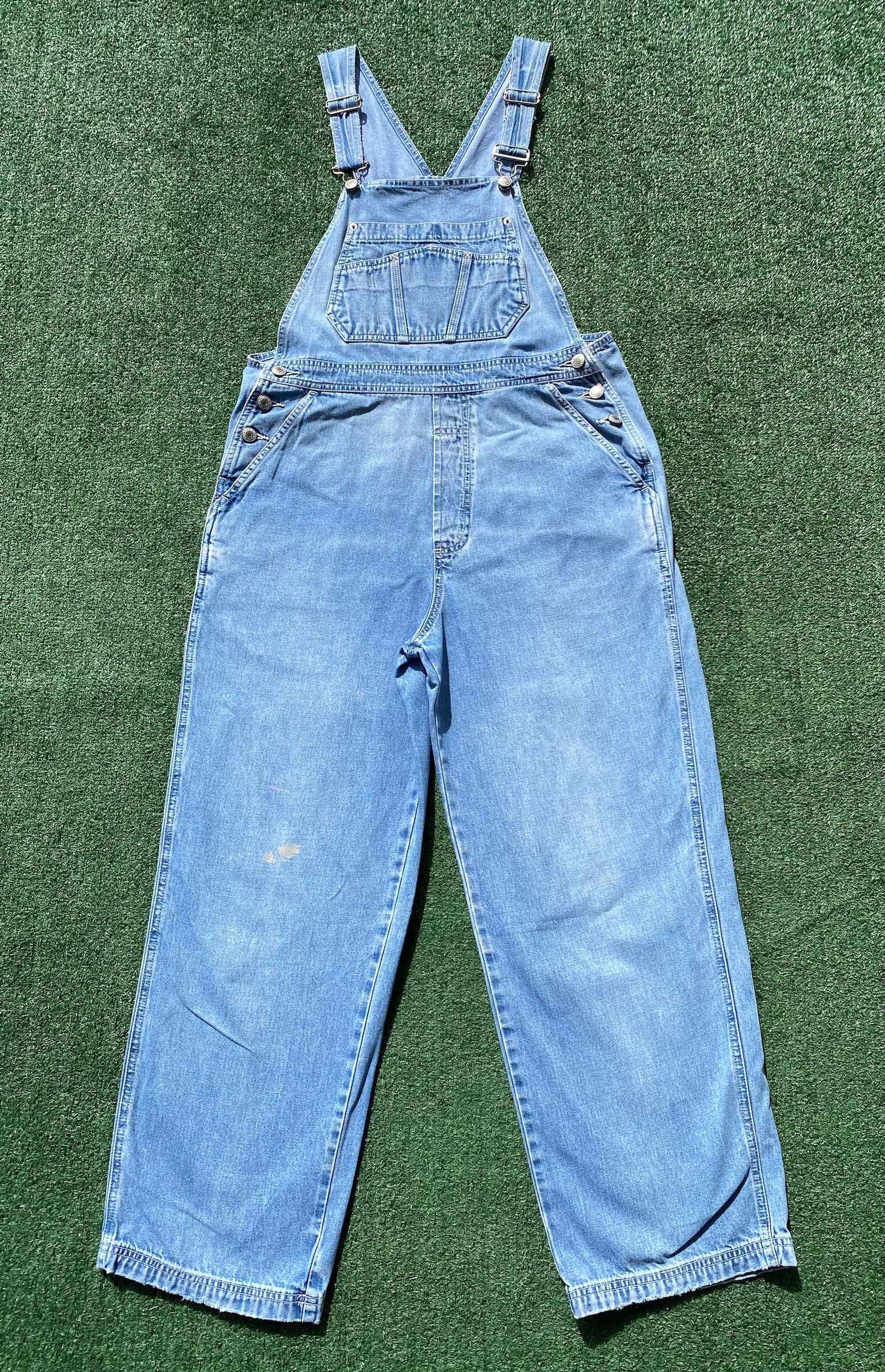 Gap Y2K GAP Denim Jean Utility Distressed Overalls Womens Small Size 30" / US 8 / IT 44 - 1 Thumbnail