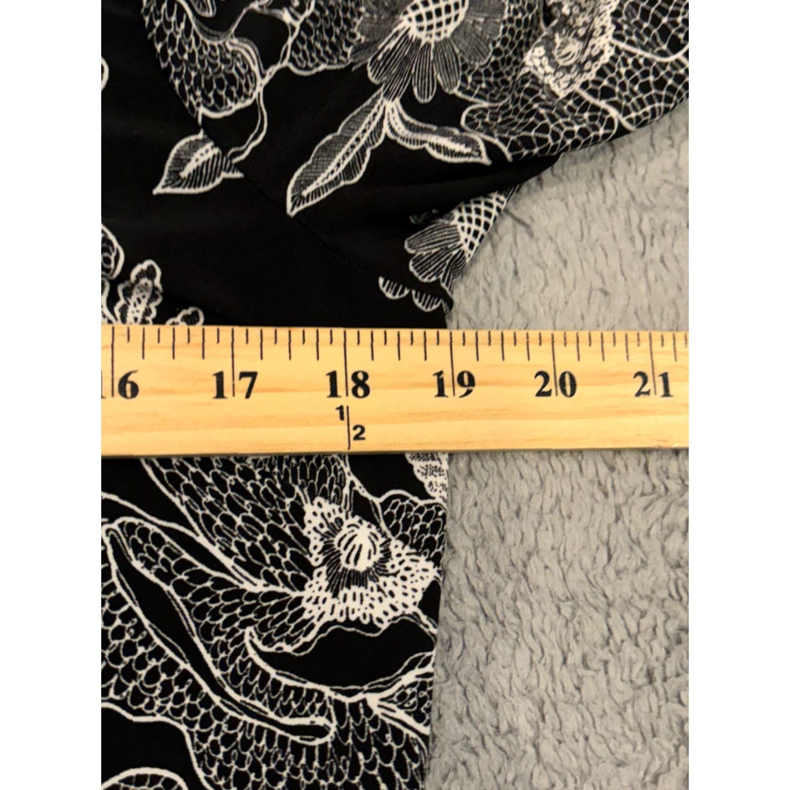 Tommy Hilfiger Tommy Hilfiger Dress Womens 10 Black Floral Long Sleeve Sheath Casual Midi Size L / US 10 / IT 46 - 3 Thumbnail