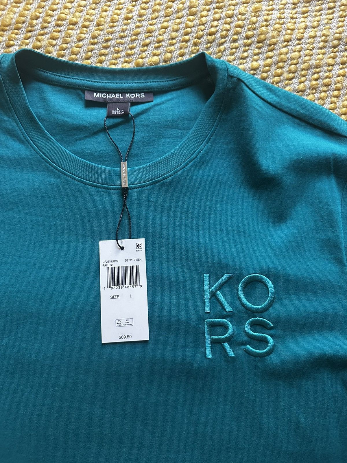 Michael Kors Fall 2022 Michael Kors Deep Green T-Shirt Size US L / EU 52-54 / 3 - 2 Thumbnail