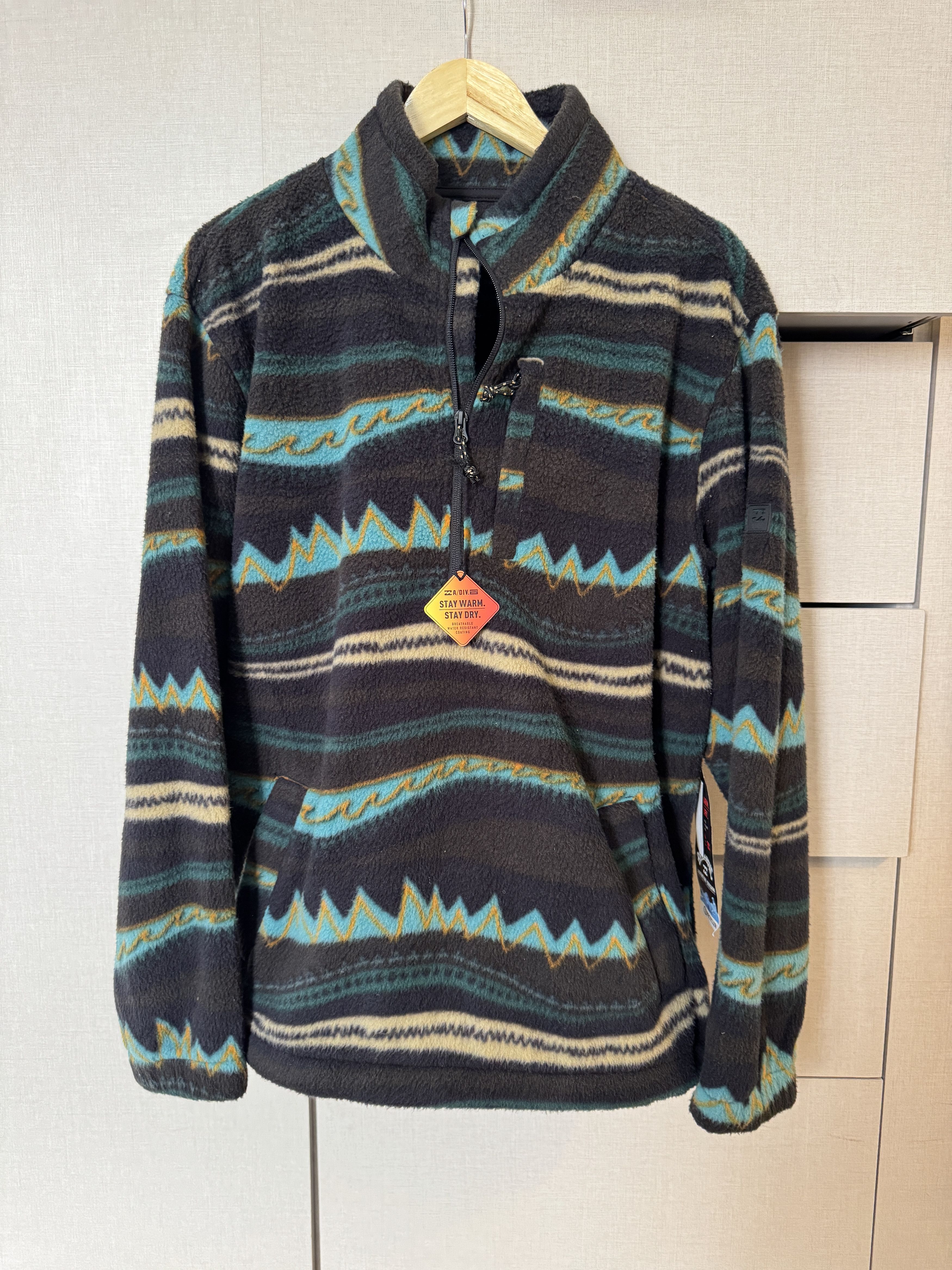 Billabong Billabong Boundary Half-Zip Mock Neck Fleece Sweater L Size US L / EU 52-54 / 3 - 5 Thumbnail