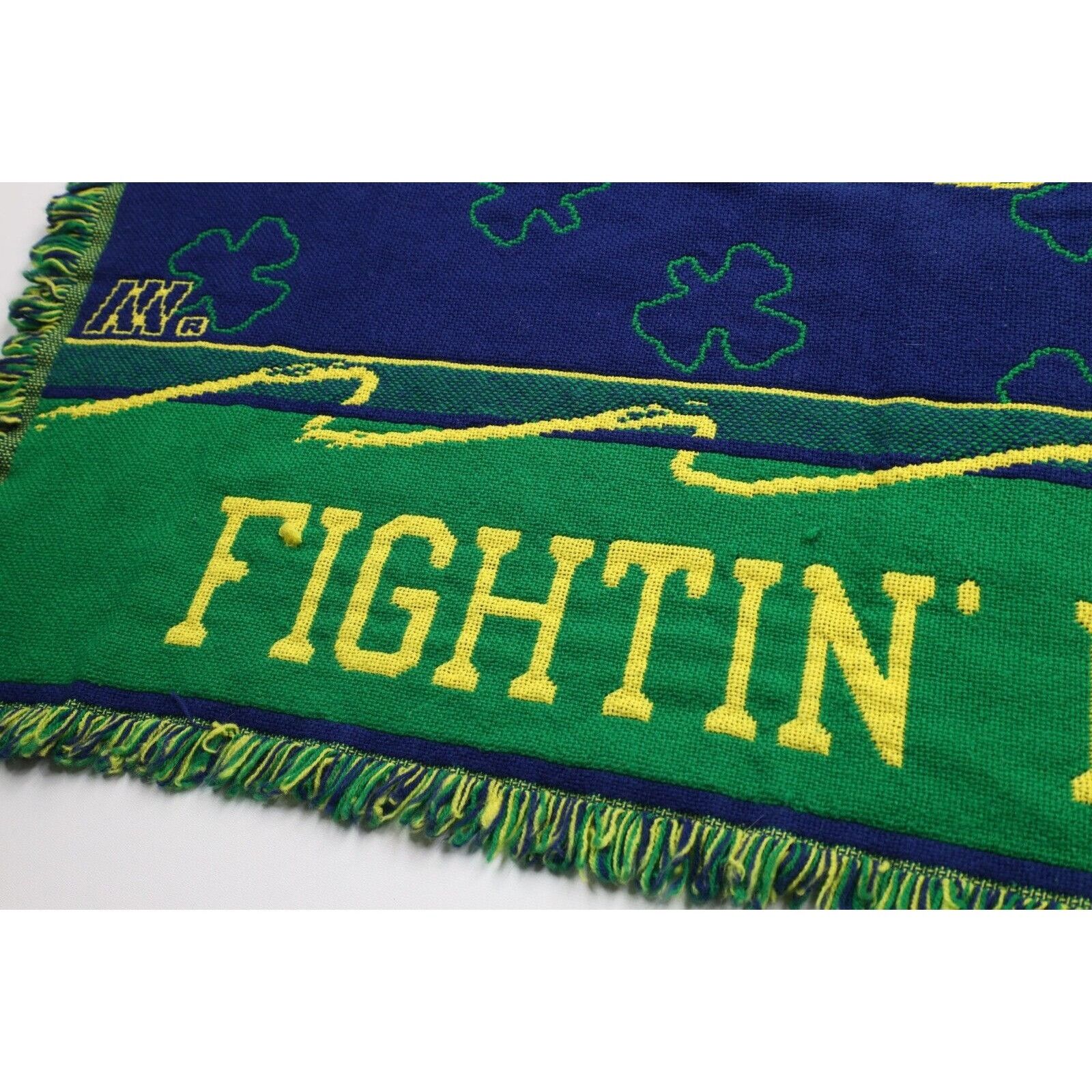 Vintage Vintage 90s All Over Print University of Notre Dame Blanket Size ONE SIZE - 5 Thumbnail