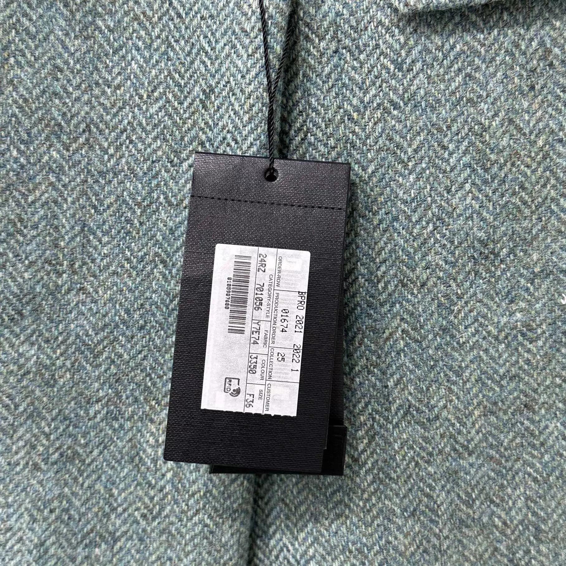 Saint Laurent Paris Saint Laurent Mint Green Double-Breasted Blazer Size XS / US 0-2 / IT 36-38 - 8 Thumbnail