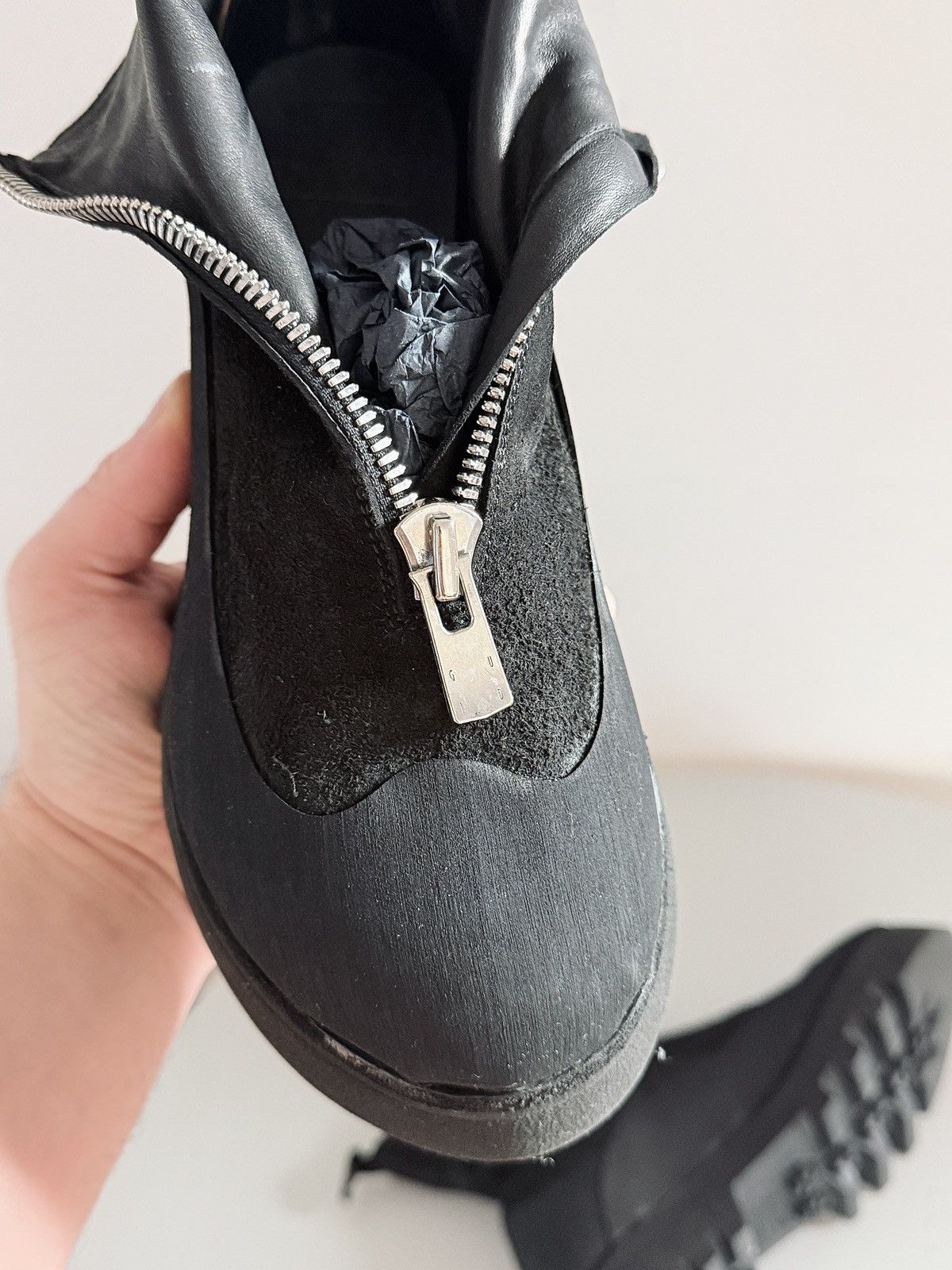 Guidi Guidi Front Zip Boots ZO06FZV Reverse Horse Leather Black Size US 7 / IT 37 - 10 Thumbnail