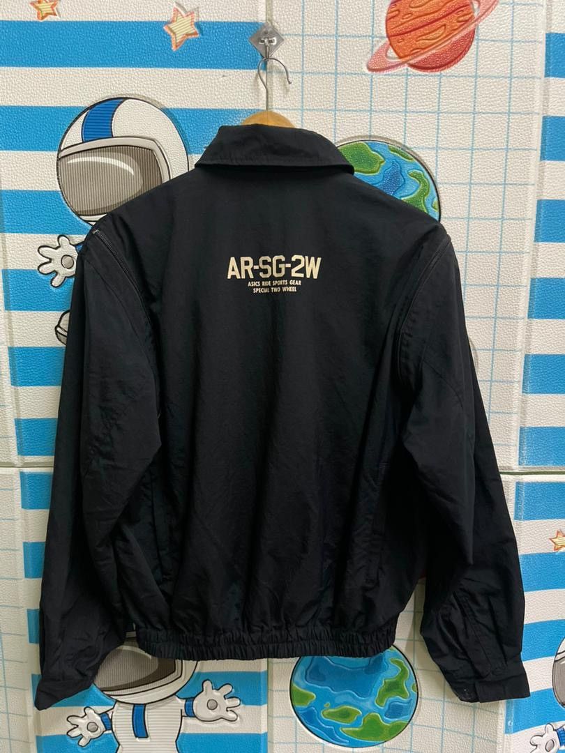 Asics Vintage Asics Racing AR Two Wheel Bomber Jacket Size M Size US M / EU 48-50 / 2 - 3 Thumbnail