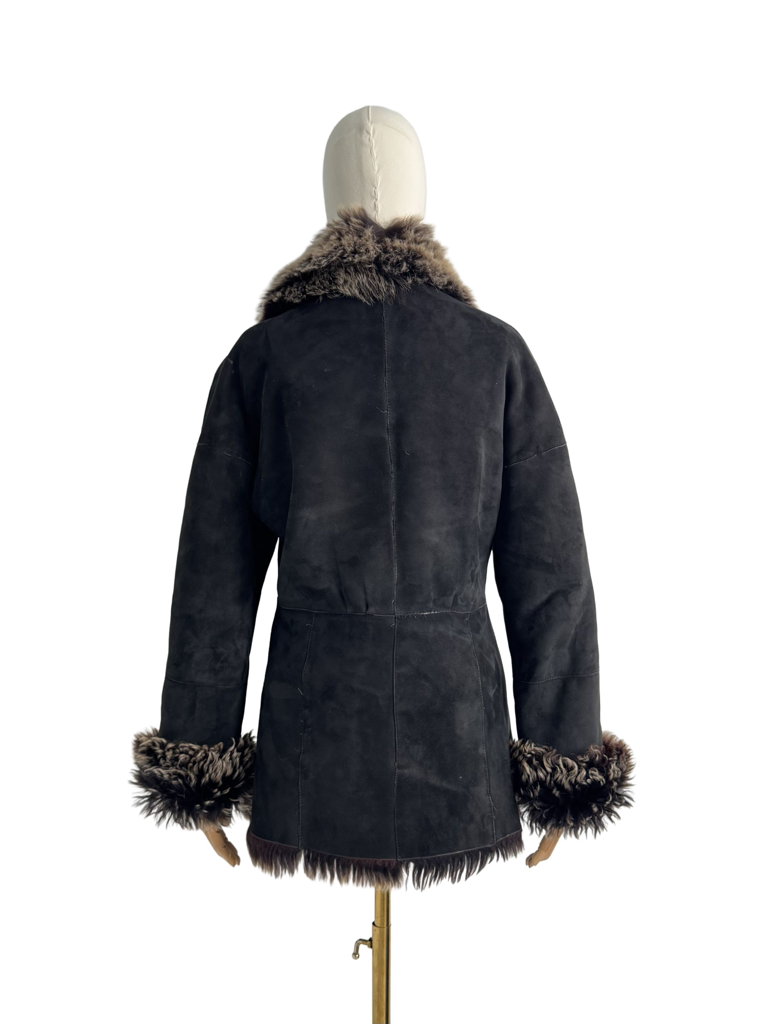 Vintage Vintage Genuine Leather Jacket With Asymmetry Neck Size M / US 6-8 / IT 42-44 - 4 Thumbnail