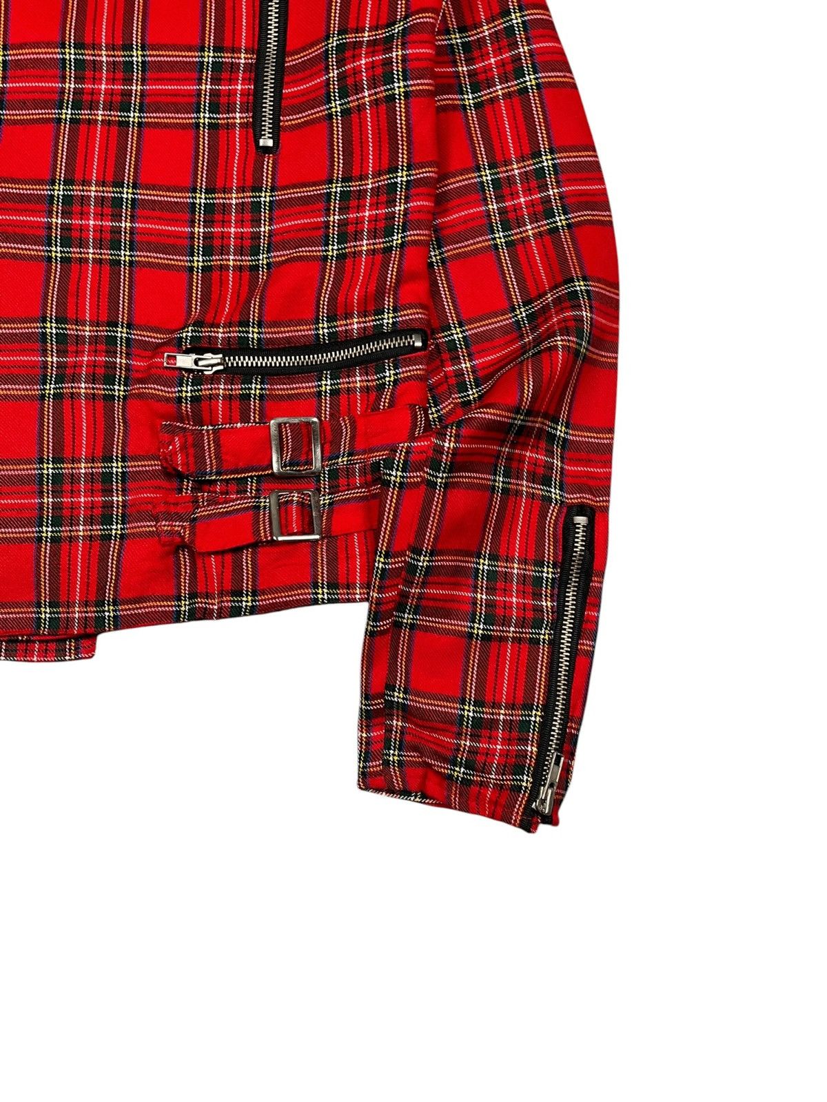 Kris Van Assche Ramones Style Kris Van Assche Bikers Jacket Tartan Size US S / EU 44-46 / 1 - 7 Thumbnail