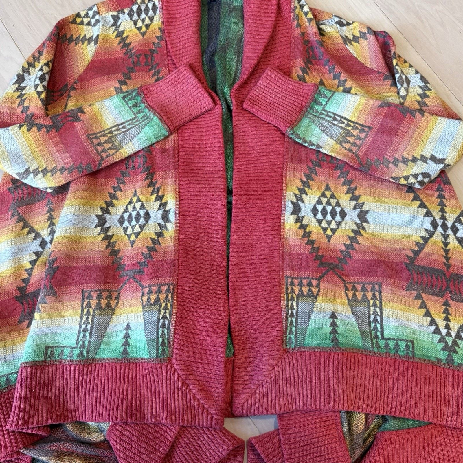 Polo Ralph Lauren Polo Ralph Lauren Aztec Draped Cardigan Women's L Multicolor Size S / US 4 / IT 40 - 5 Thumbnail
