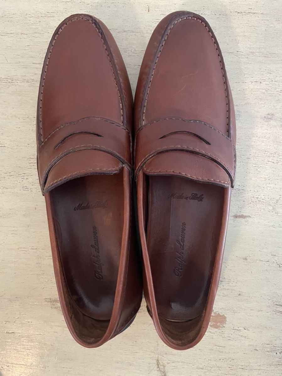 Ralph Lauren Purple Label Leather Penny Vamp Drivers Size US 11.5 / EU 44-45 - 5 Thumbnail