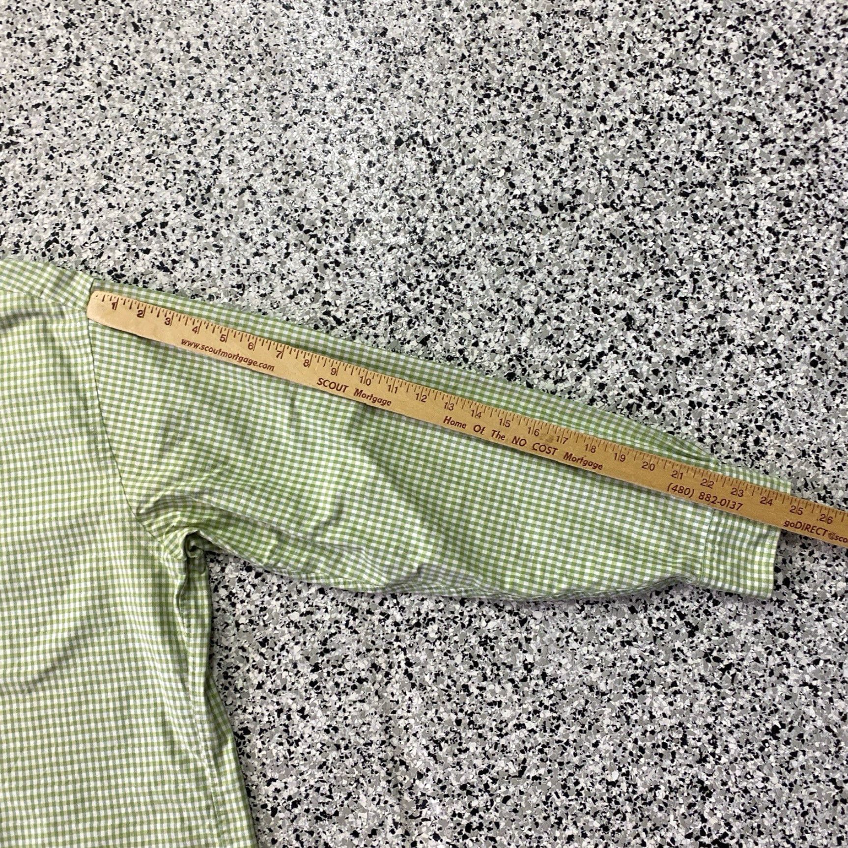 Brooks Brothers Brooks Brothers Shirt Men L Green Check Button-Down Size US L / EU 52-54 / 3 - 4 Thumbnail