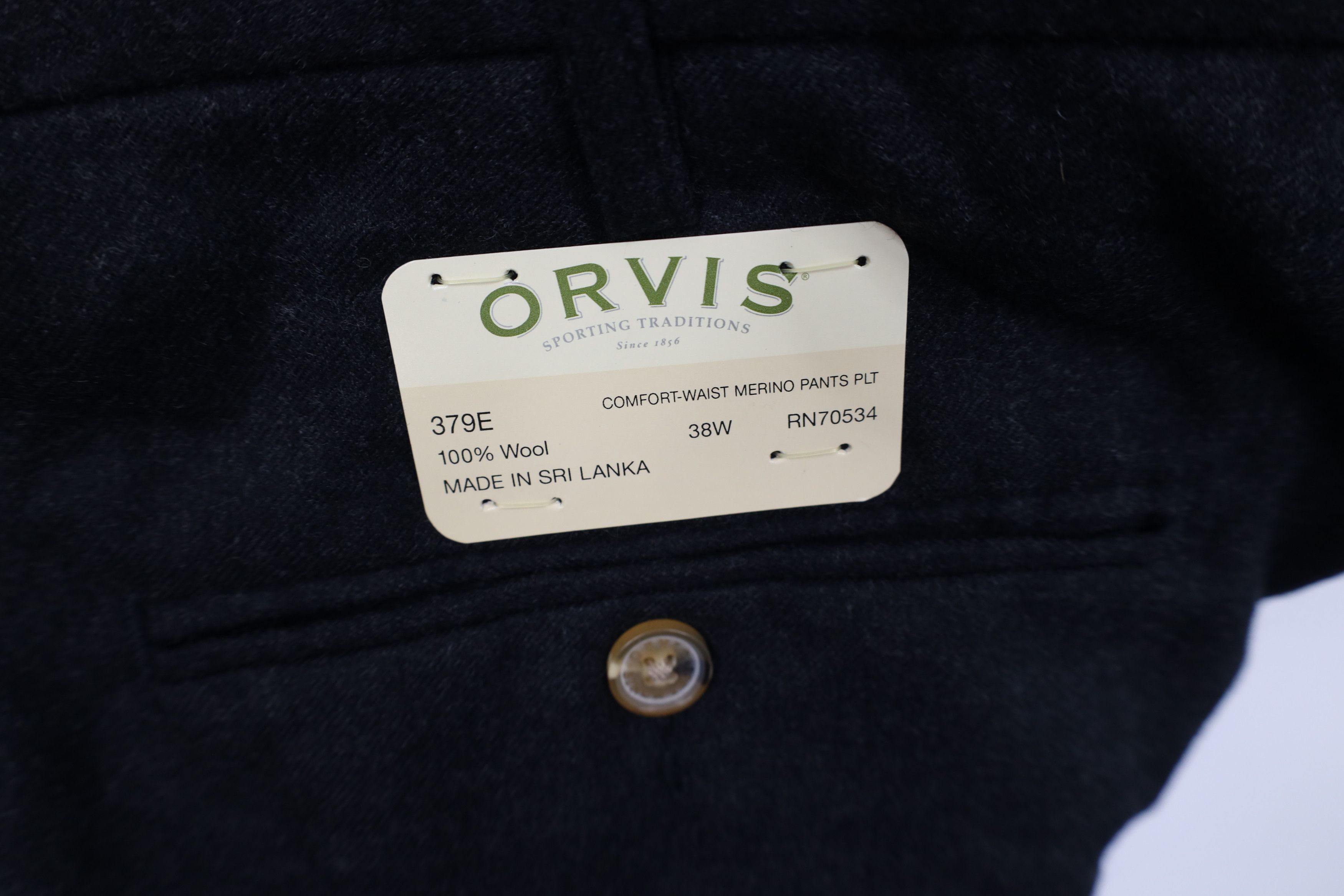 Orvis Deadstock Vintage 90s Y2K Orvis Wide Leg Chino Pants Gray Size US 38 / EU 54 - 7 Thumbnail