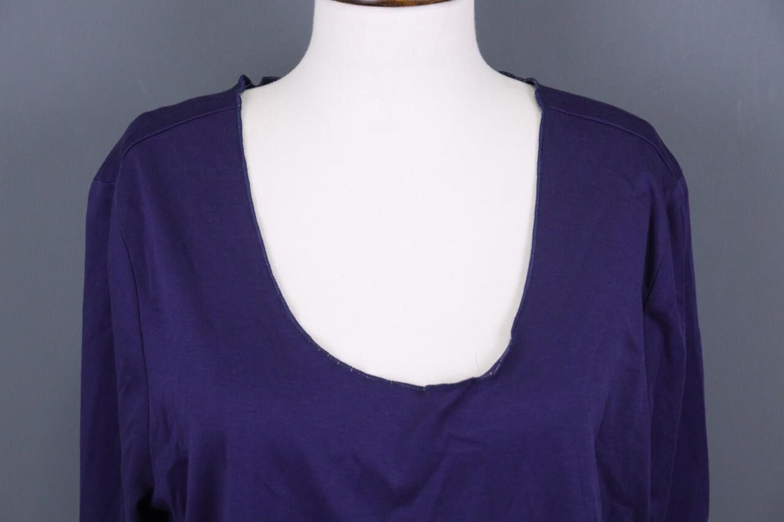 Designer PERUVIAN CONNECTION Purple Pima Shirt Blouse Size XL Size XL / US 12-14 / IT 48-50 - 4 Thumbnail