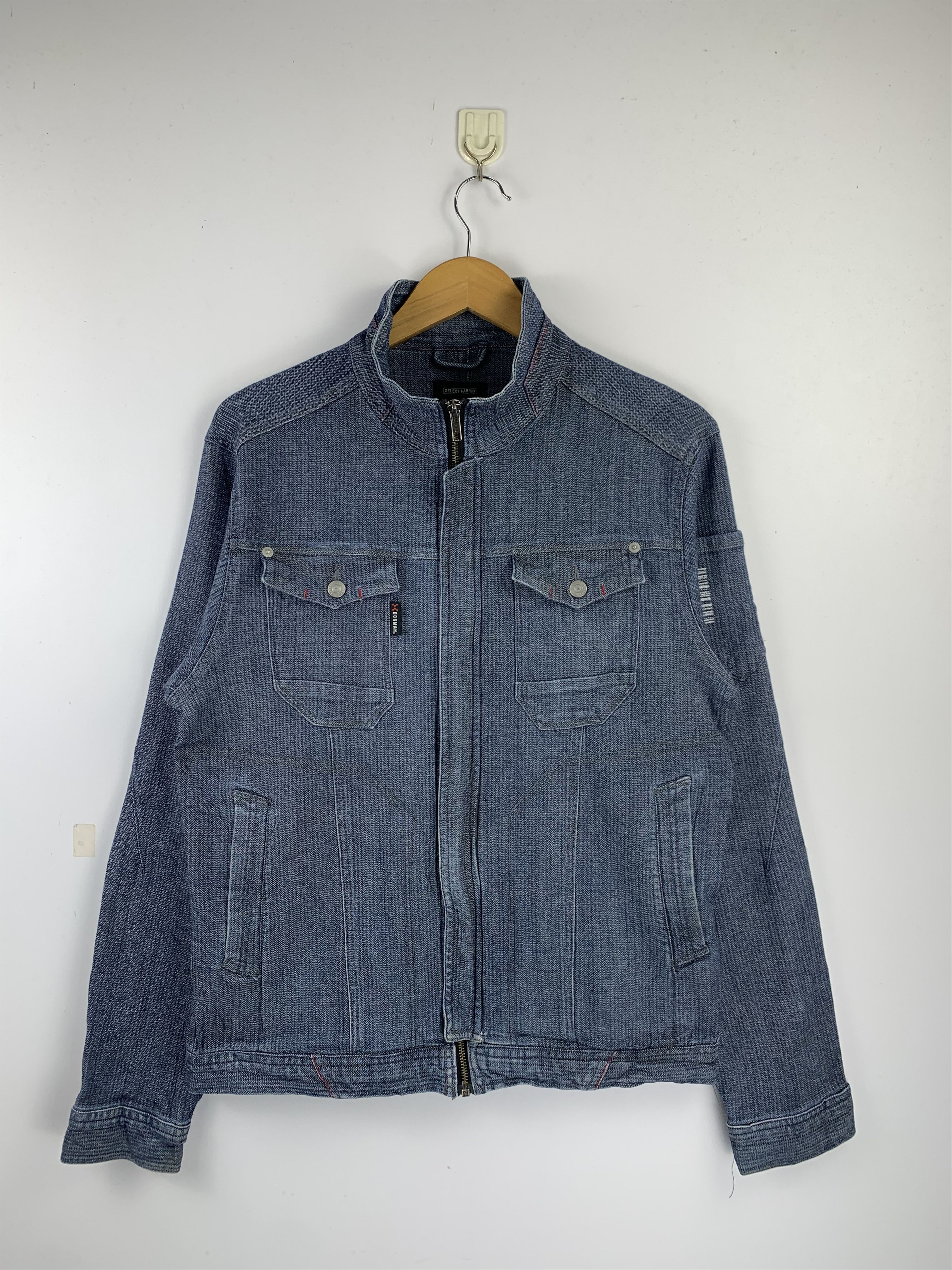Japanese Brand Vintage Dogman Strech 3D Denim Workers Jacket J1541 Size US L / EU 52-54 / 3 - 1 Thumbnail