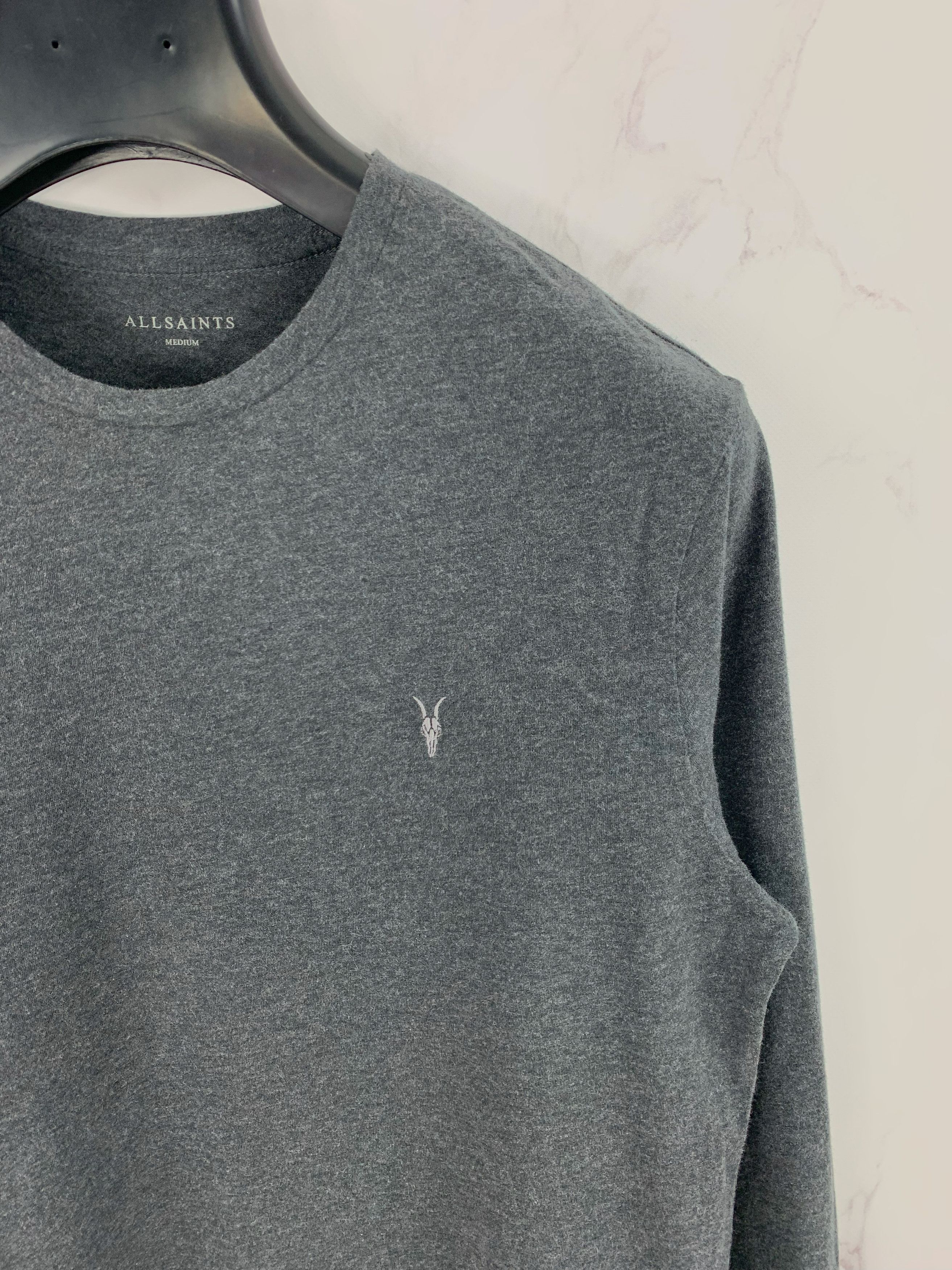 Allsaints Allsaints Gray Long Sleeve T-Shirt Size M Size US M / EU 48-50 / 2 - 8 Thumbnail