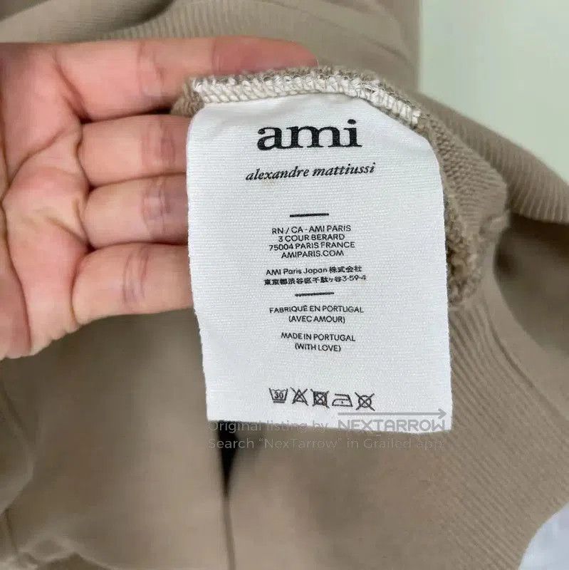 AMI AMI Beige Men's Sweatshirt . Size US L / EU 52-54 / 3 - 6 Thumbnail