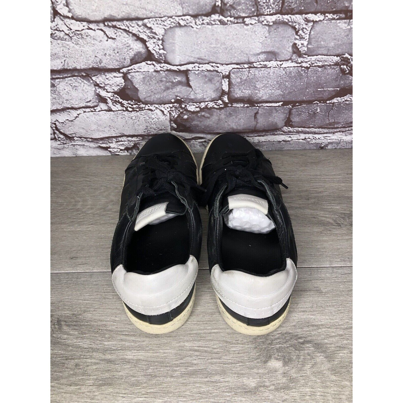 Allsaints AllSaints Sheer Black White Leather Low Casual Sneakers Wome Size US 9 / IT 39 - 12 Thumbnail