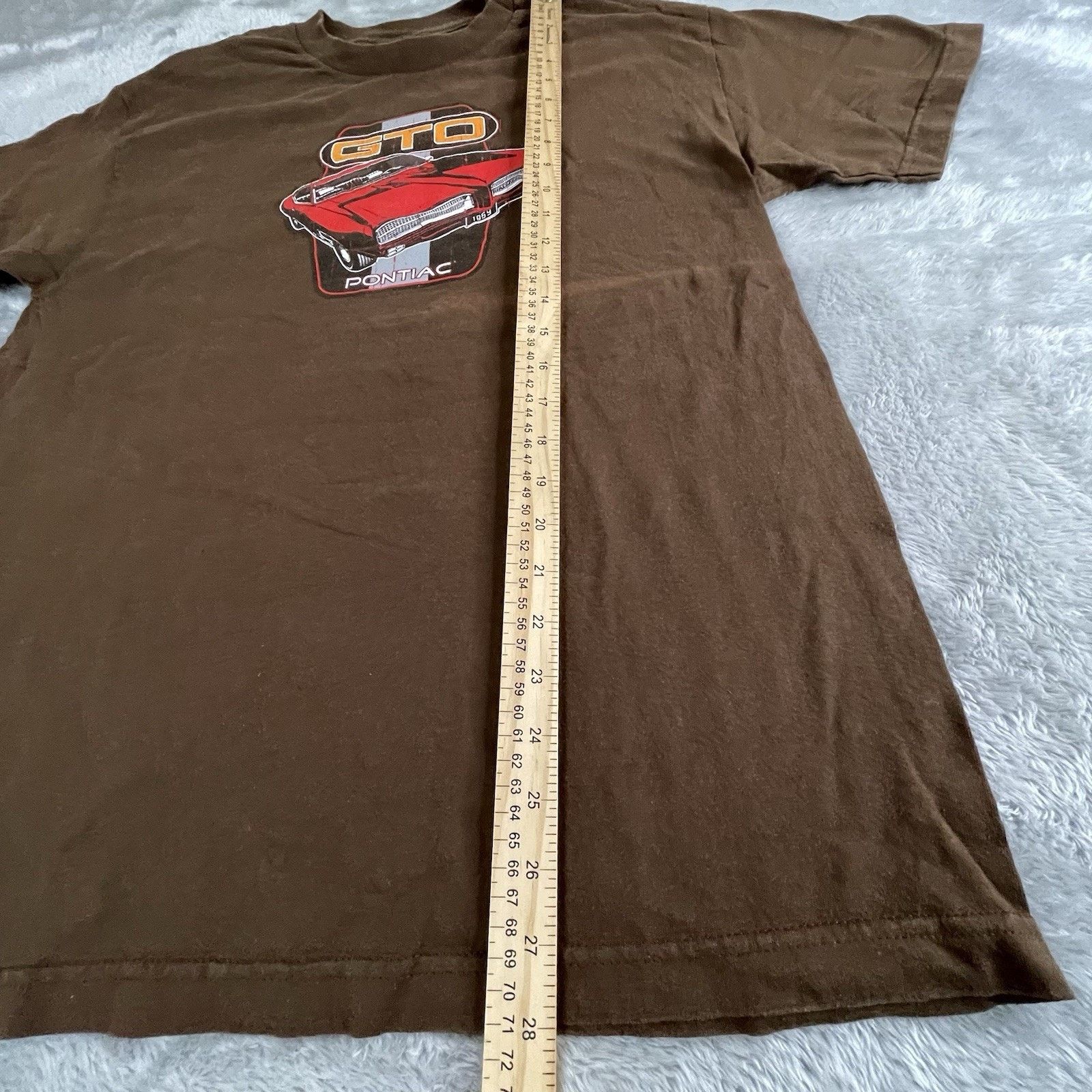 MCM Vintage Pontiac GTO Brown Top Heavy T-Shirt Size Large Size US L / EU 52-54 / 3 - 7 Thumbnail