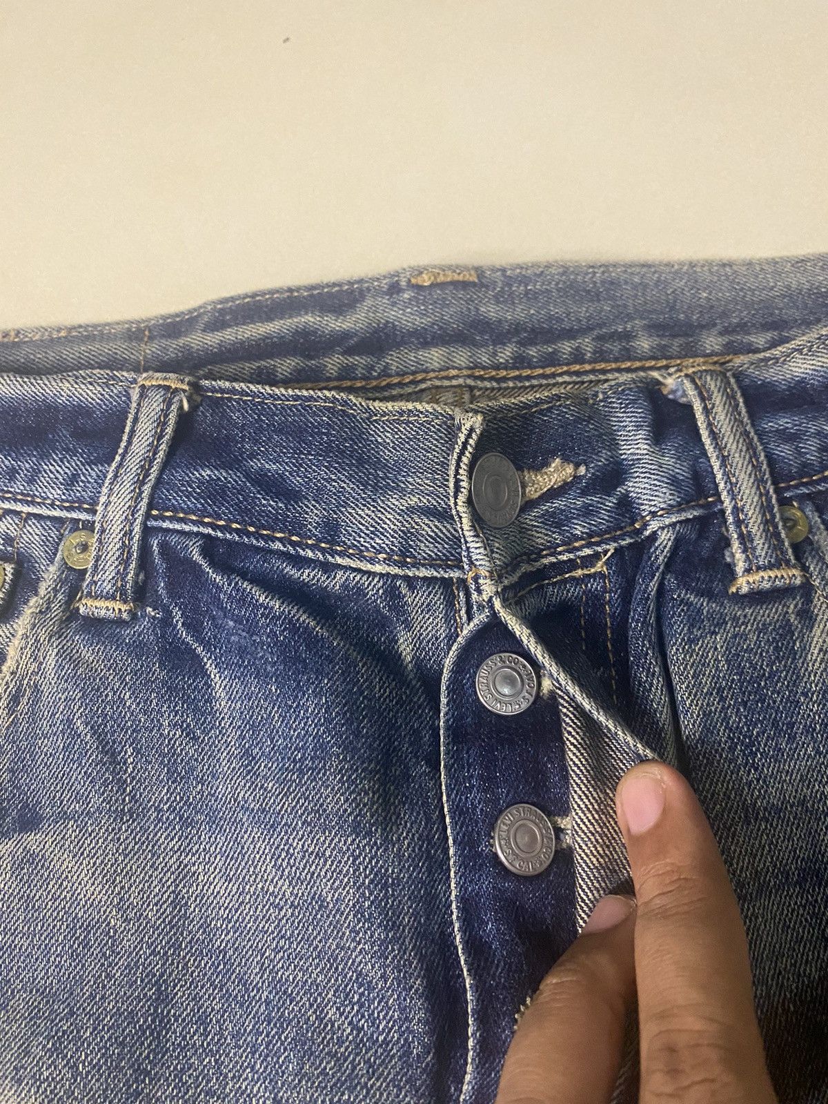 Levi's × Vintage Vintage Levis 501 Rusty Blue Denim Size US 32 / EU 48 - 5 Thumbnail