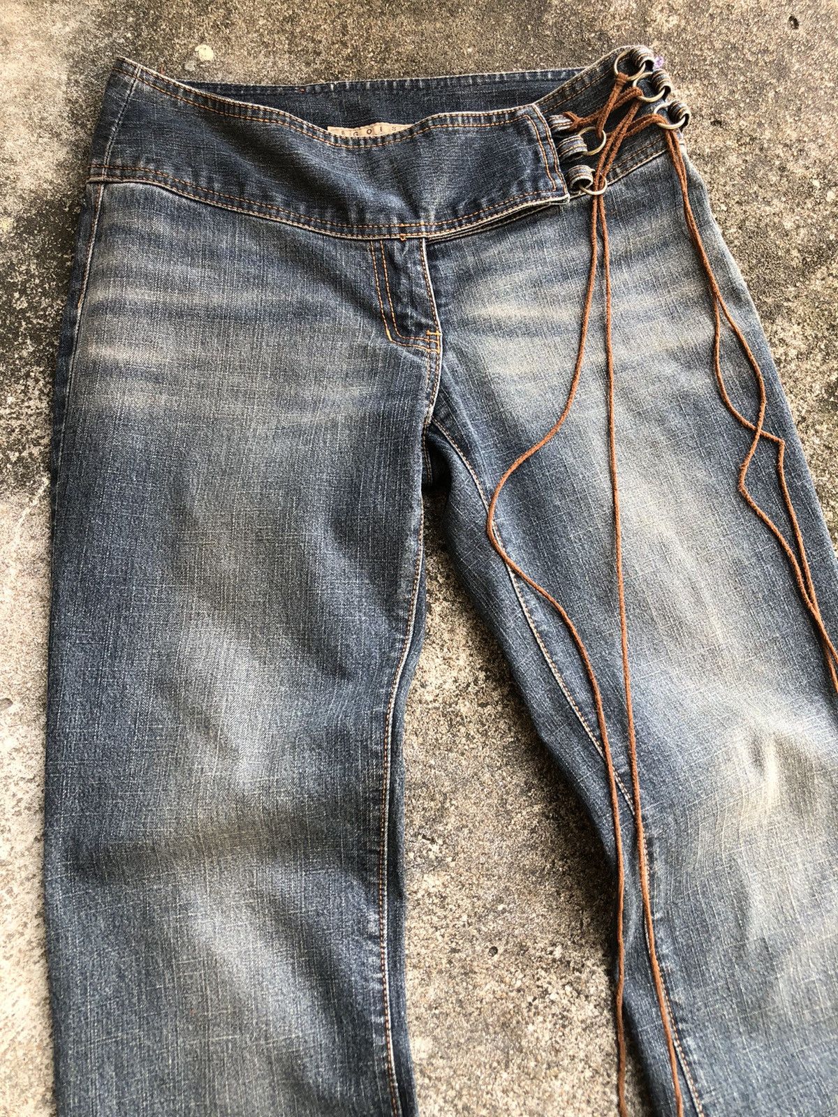 Japanese Brand Vintage Egoist Japanese Flared Denim Distressed Y2k Punk Size 28" / US 6 / IT 42 - 5 Thumbnail