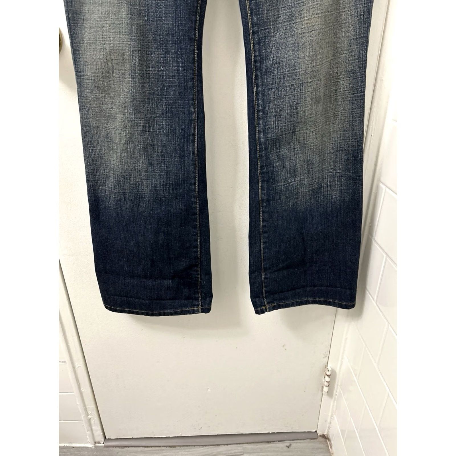 Vintage VTG Polo Jeans Ralph Lauren Womens Bootcut Jeans Melanie Dark Wash 30x31 Denim 100% Cotton Mid Rise Classic 5-Pocket Button Closure Size 30" / US 8 / IT 44 - 3 Thumbnail