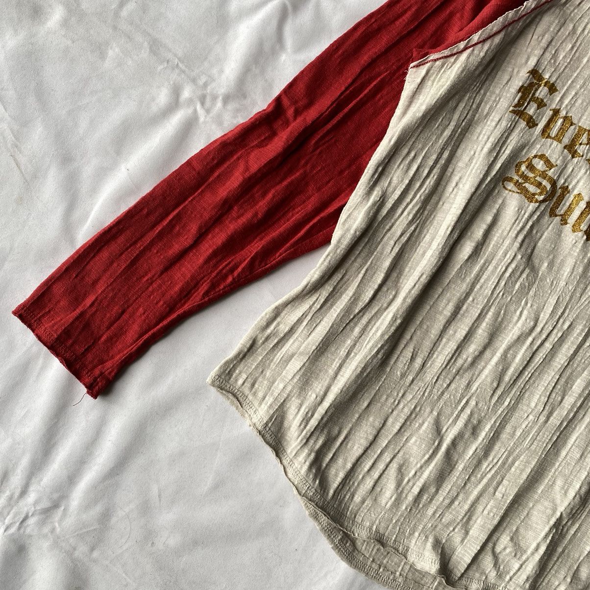 If Six Was Nine × Japanese Brand × Le Grande Bleu (L.G.B.) Japanese Poem Everything Suitable Distressed Long Sleeve Tee Size US M / EU 48-50 / 2 - 5 Thumbnail