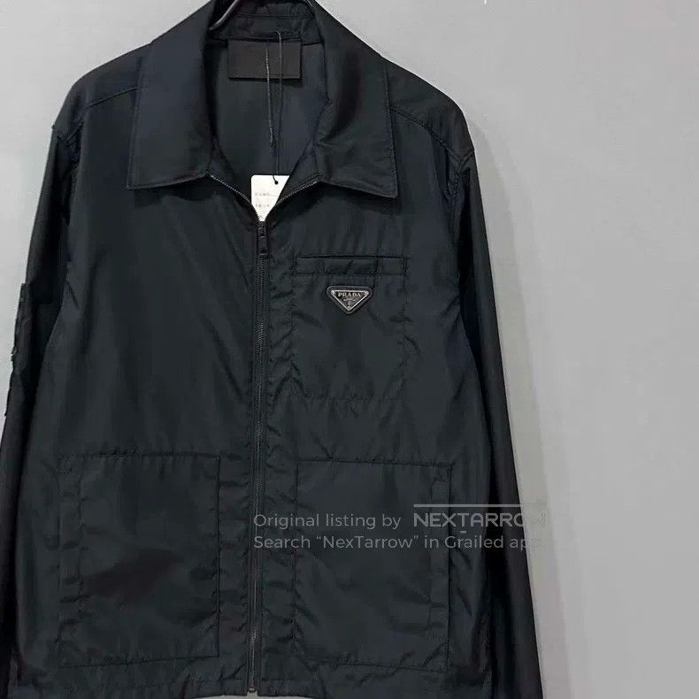 Prada Prada Black recycled nylon triangle label jacket Size US M / EU 48-50 / 2 - 1 Thumbnail