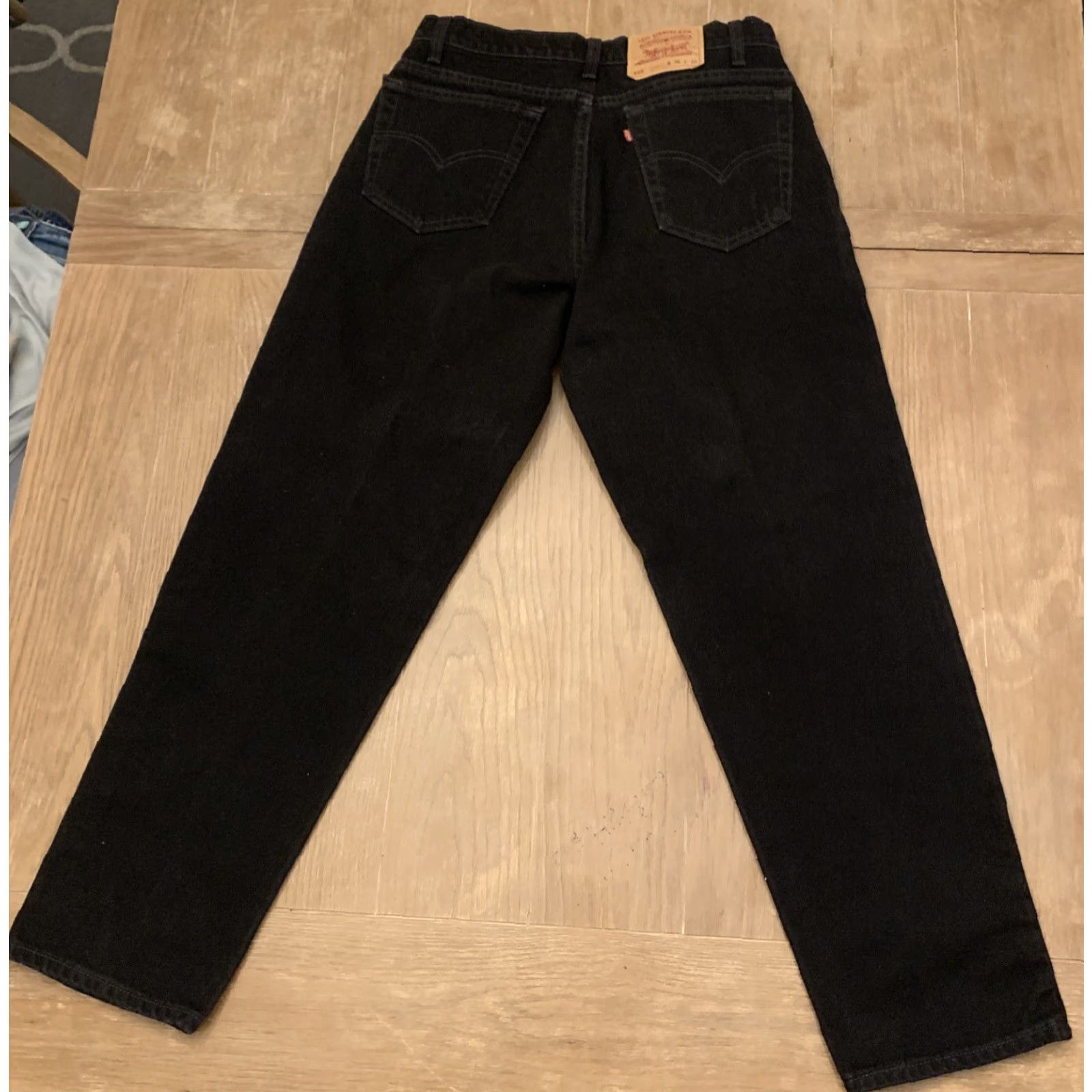 Levi's VINTAGE Levi's Jeans 550 Relaxed Tapered Fit - USA Made, 32x29, Black Denim, Men's Regular, 1990s Theme Size US 32 / EU 48 - 5 Thumbnail