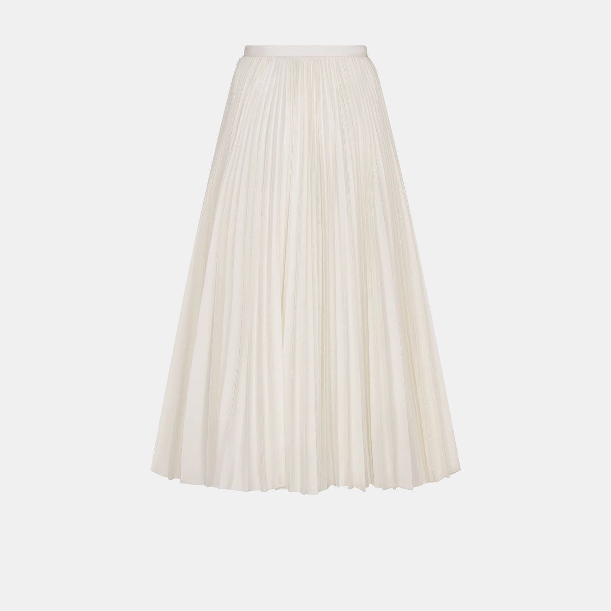 Dior o1bcso1str0225 Flared Mid-Length Skirt in Ecru Size 28" / US 6 / IT 42 - 2 Thumbnail