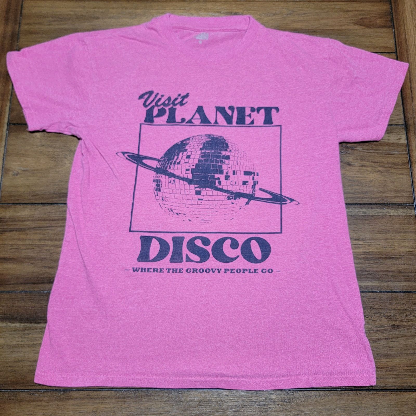 Other Brisco Brands Unisex Tee "Visit Planet Disco" - Size Medium Size M / US 6-8 / IT 42-44 - 1 Thumbnail