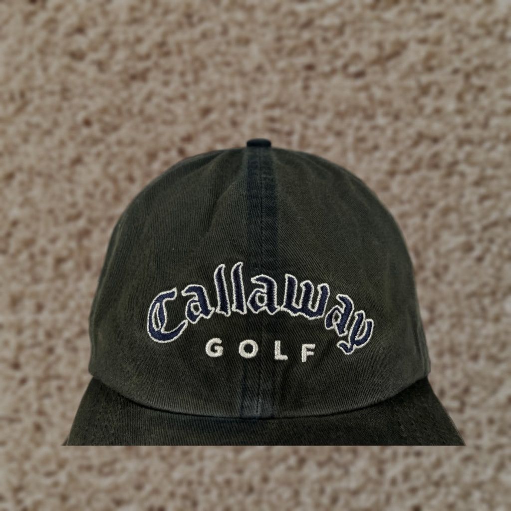 Callaway Callaway Hat Cap Adjustable OS Gray Cotton Knit Logo 2002 Uintah Basin Tournament Mens Cap Size ONE SIZE - 1 Thumbnail