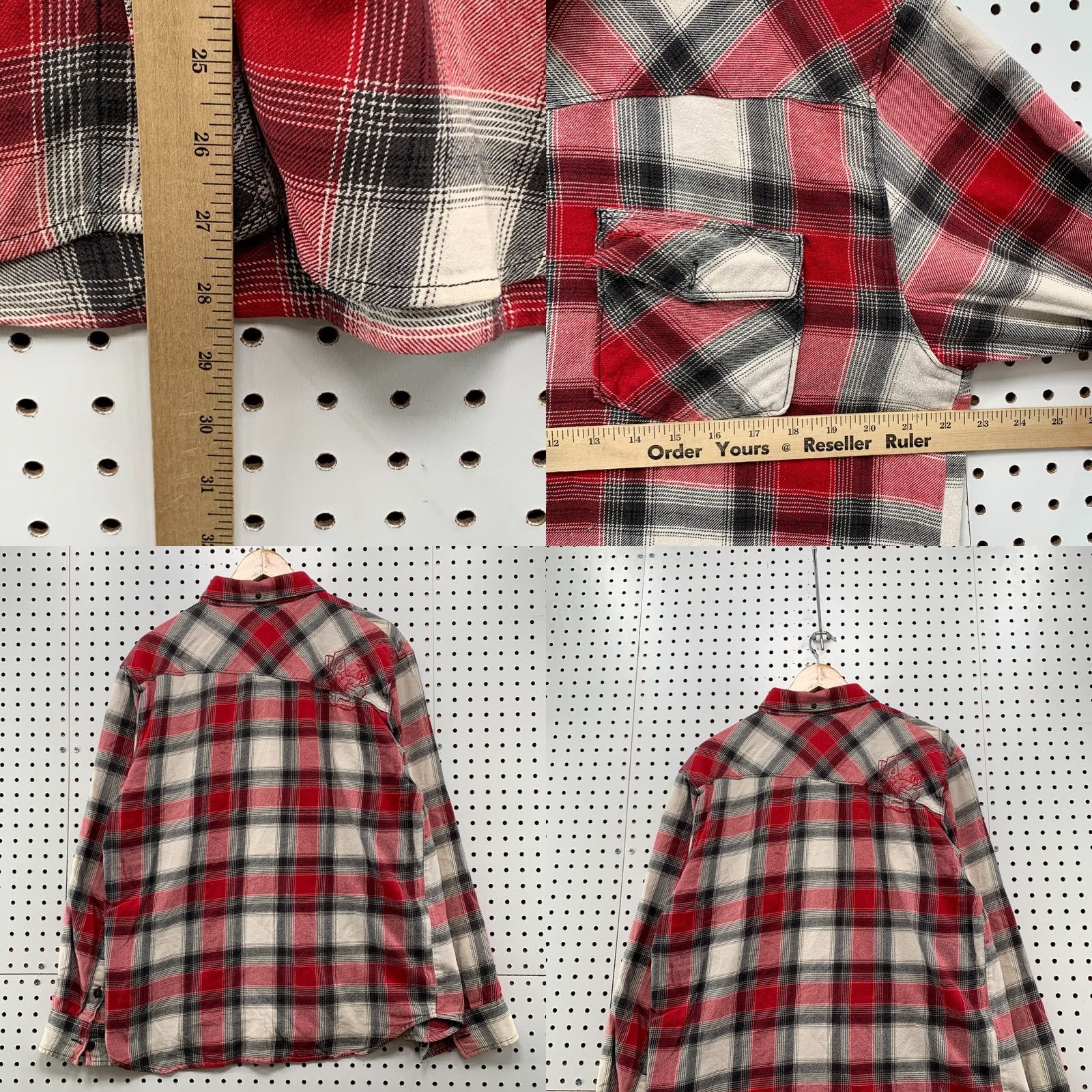 Vans VAns Button-Up Flannel Shirt Mens Large Red Plaid Long Sleeve Button-Up Shirt Mens Large Red White Plaid •Van s• Size US L / EU 52-54 / 3 - 9 Thumbnail