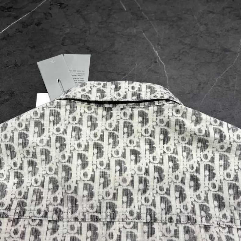 Dior Dior Gray Logo Denim Shirt Jacket-2505 Size US M / EU 48-50 / 2 - 6 Thumbnail