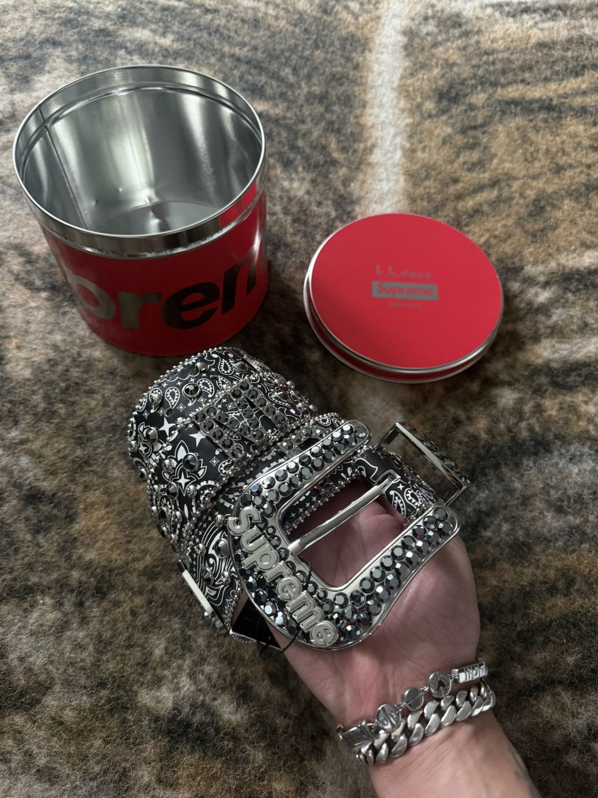 B.B. Simon × Supreme SUPREME BB SIMON BANDANA BELT Size 34 - 1 Thumbnail