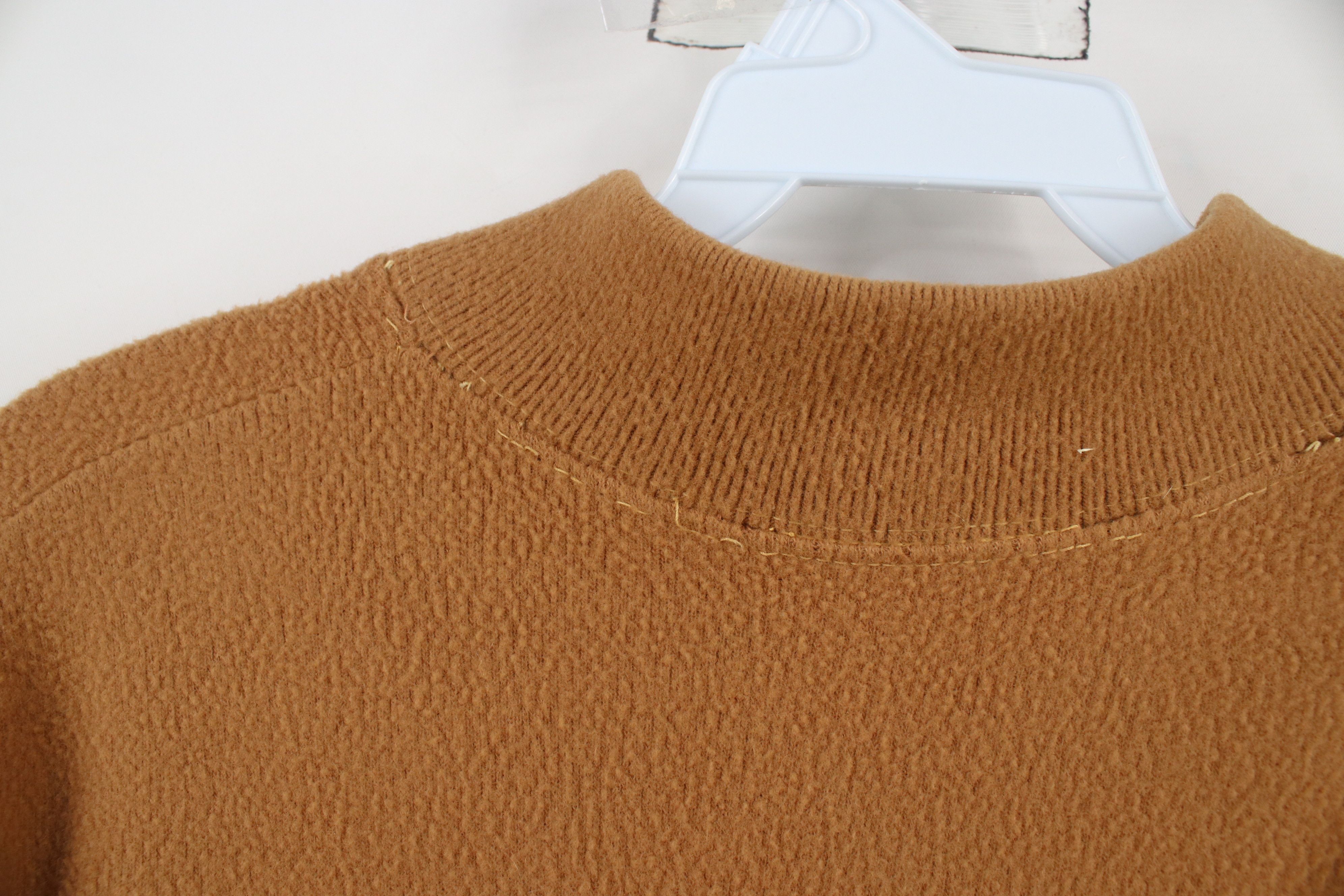 Vintage Vintage 70s Streetwear Blank Velour Fleece Sweater Brown Size S / US 4 / IT 40 - 10 Thumbnail