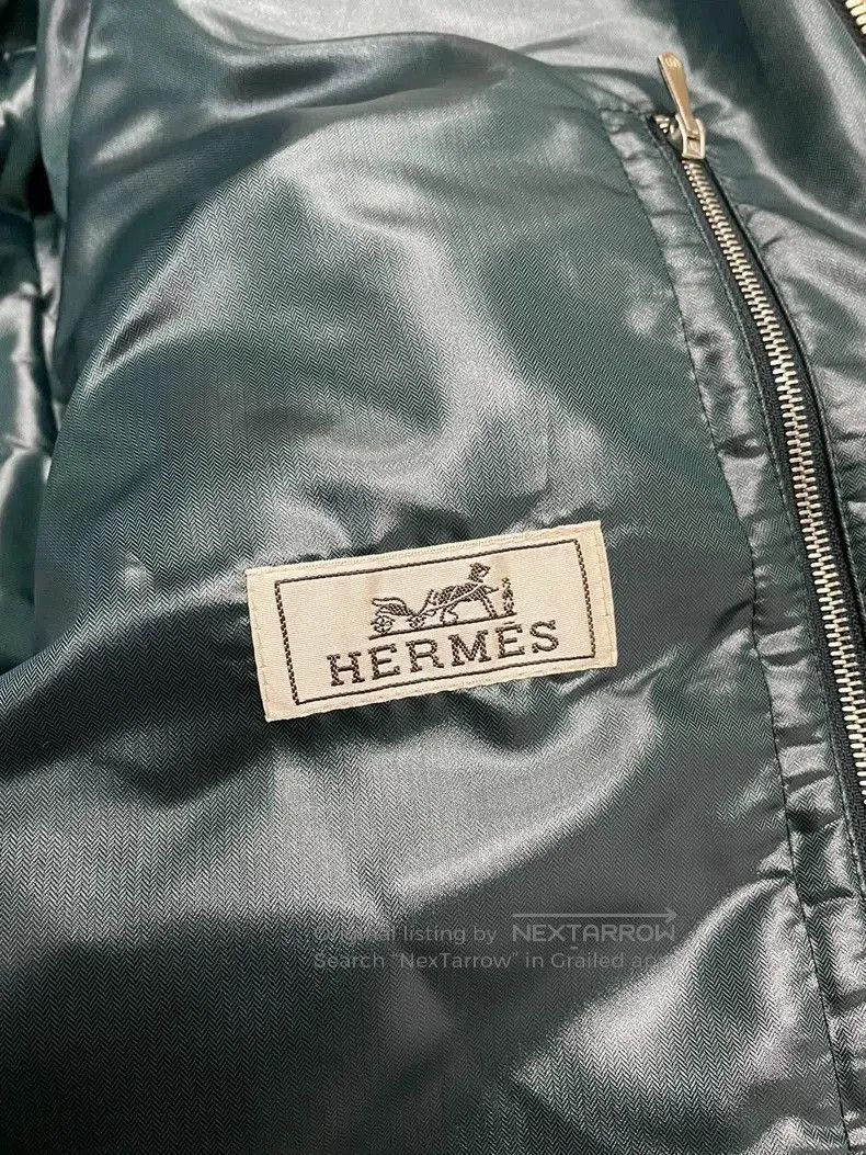 Hermes Hermes Men's Cashmere Leather Down Jacket. Size US L / EU 52-54 / 3 - 3 Thumbnail