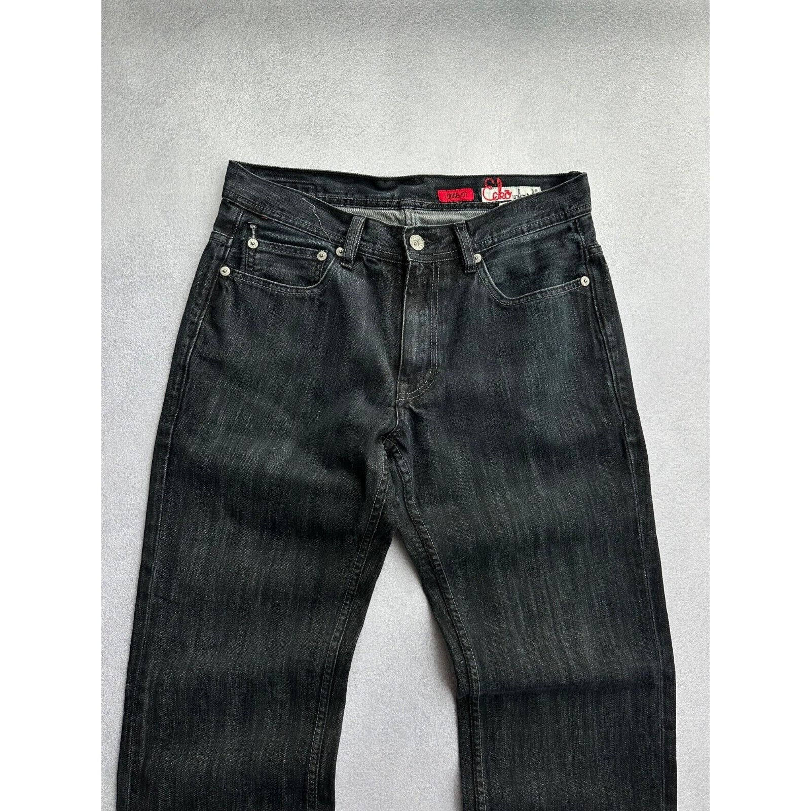 Ecko Unltd. VTG ECKo Unltd Loose Fit Baggy Black Heavy Jeans Sz 34 Size US 34 / EU 50 - 10 Thumbnail