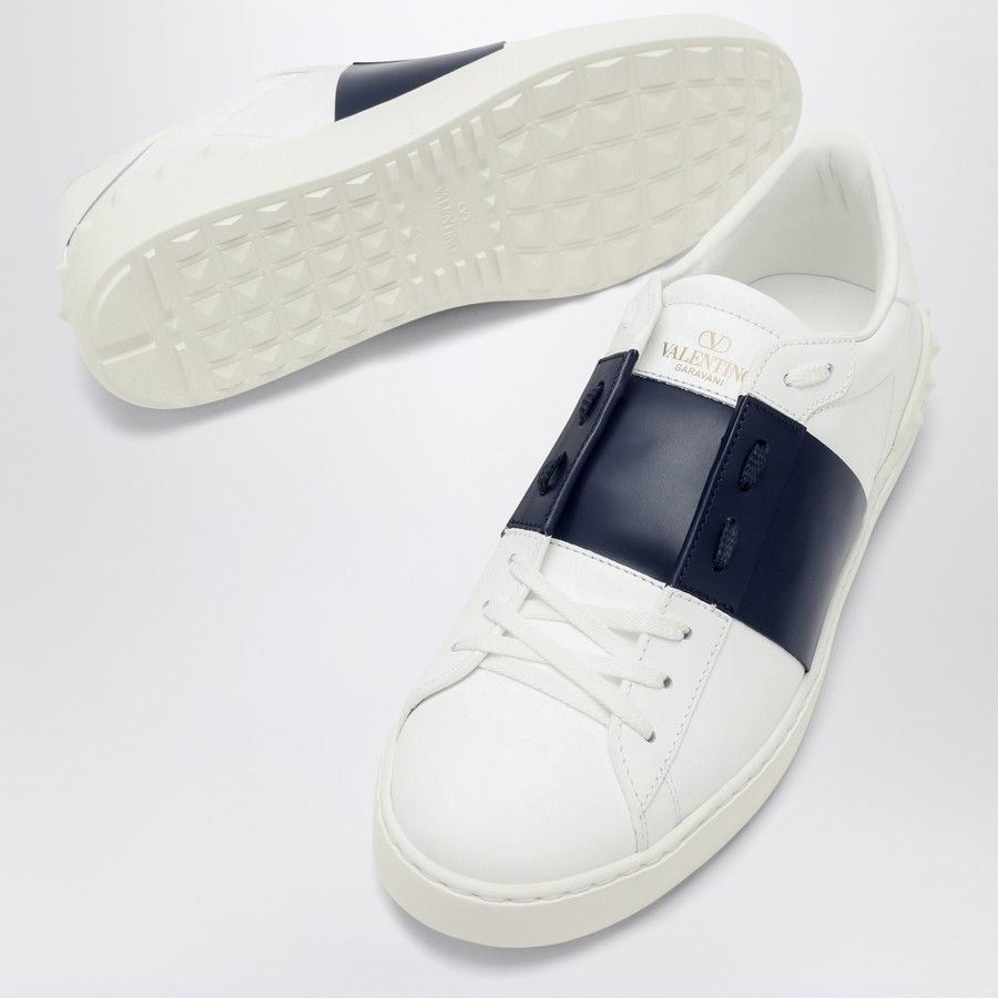 Valentino o1d2blof1025 Low-Top Sneakers in White/Blue Size US 7 / EU 40 - 5 Thumbnail