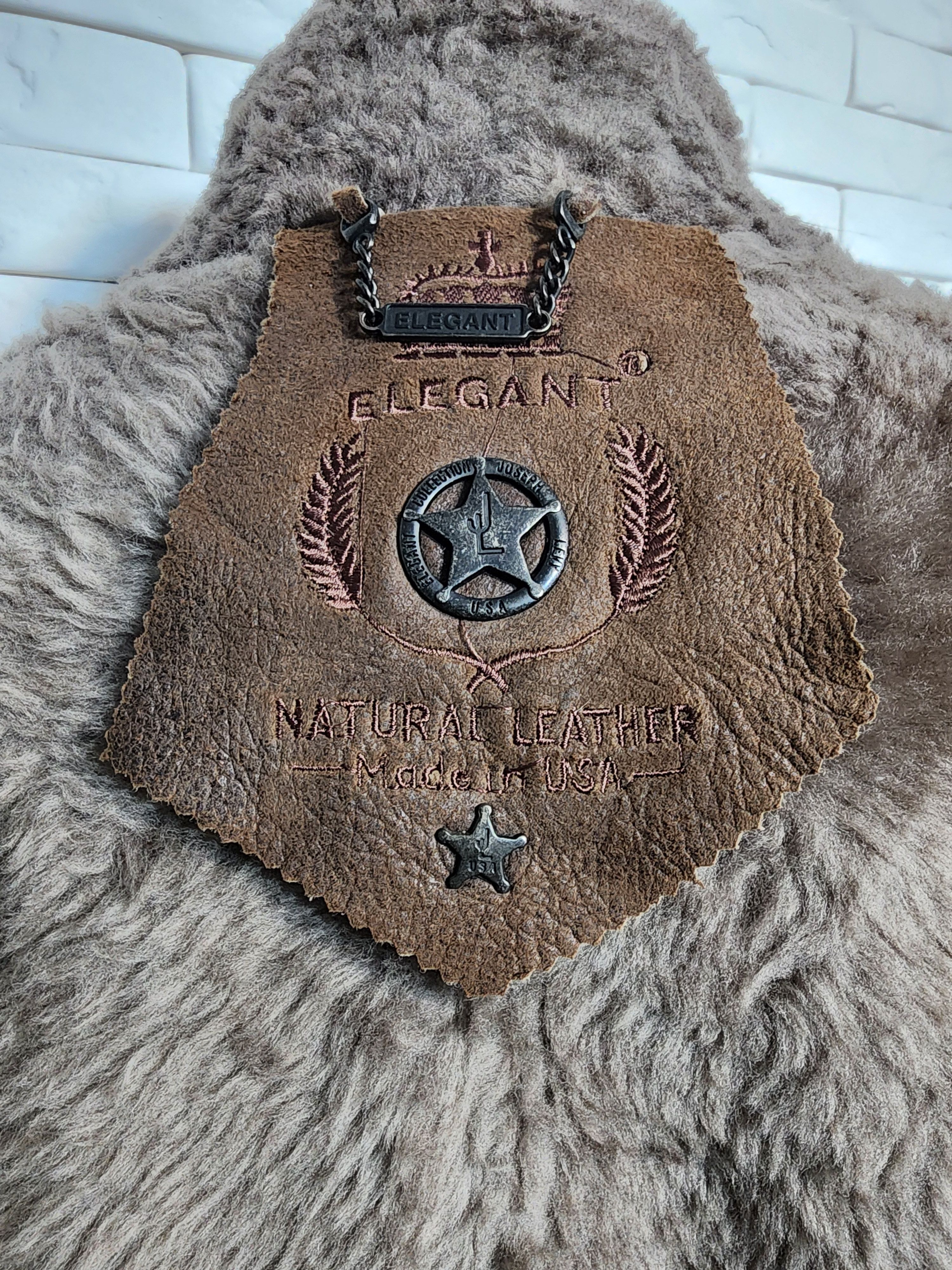 Furla Men's Brown Sheepskin Coat: Genuine Fur, Button Closure Size US XXL / EU 58 / 5 - 10 Thumbnail