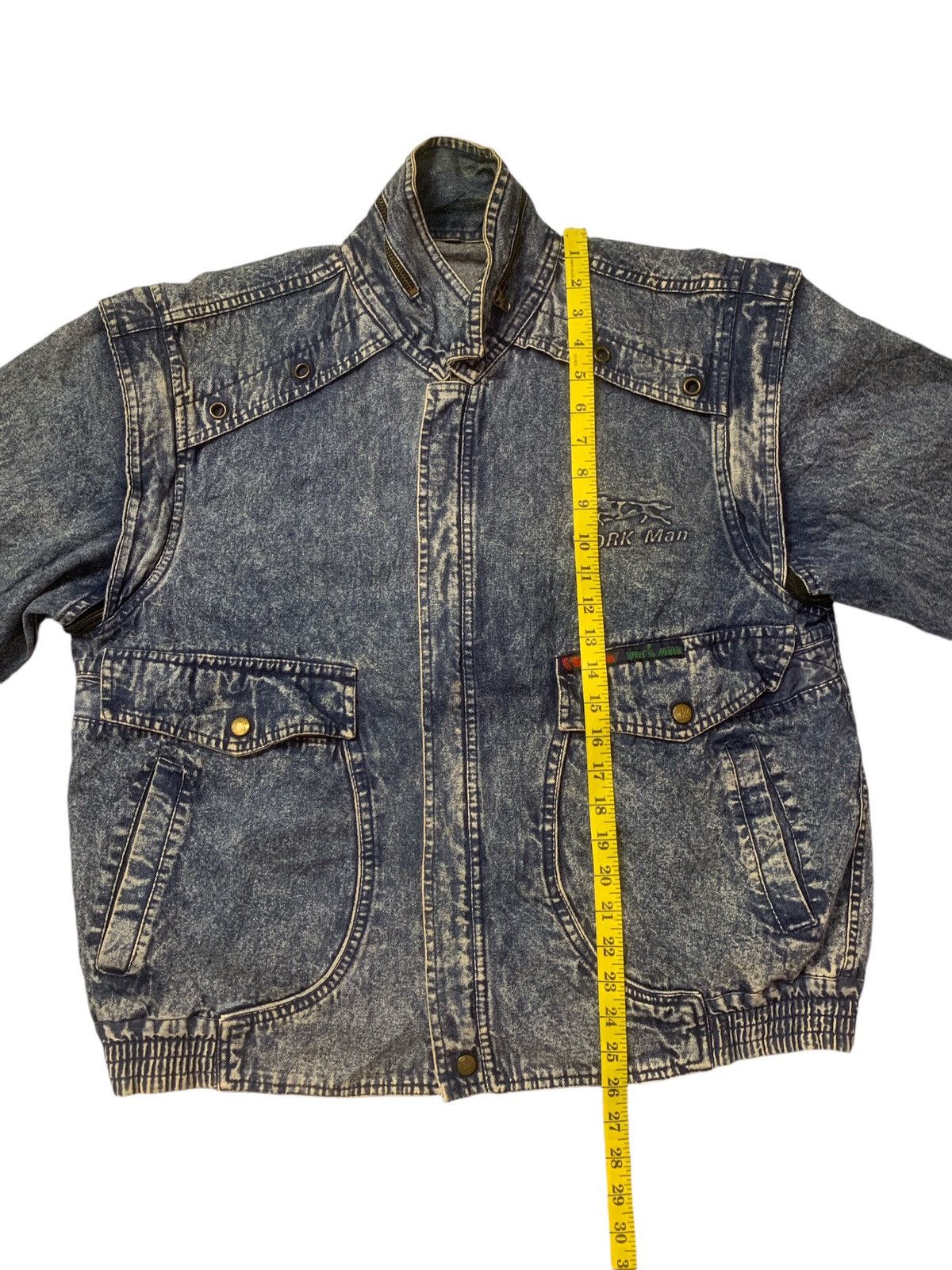 Japanese Brand × Vintage Rare Design Vintage Work Man 2 Way Denim Jackets Size US L / EU 52-54 / 3 - 11 Thumbnail
