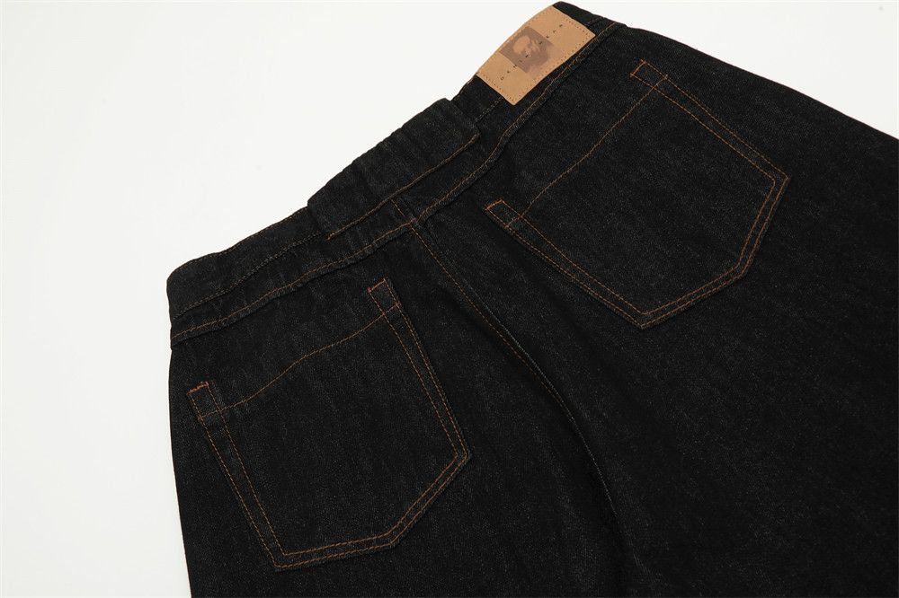 Japanese Brand × Jean Men's washed all-match loose wide-leg scimitar jeans Size US 32 / EU 48 - 5 Thumbnail