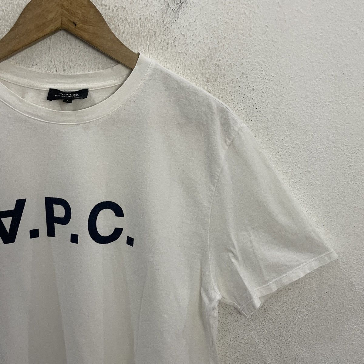 A.P.C. Vintage A.P.C. Big Logo Crewneck T-shirt Size US M / EU 48-50 / 2 - 2 Thumbnail