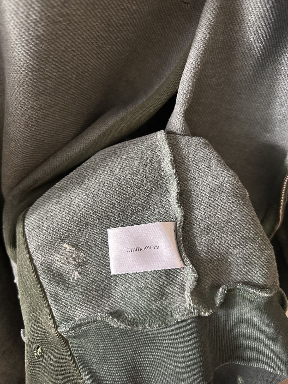CMMAWEAR CMMAWEAR AW24 Green ‘C’ contrast panel reworked hoodie Size US M / EU 48-50 / 2 - 10 Thumbnail