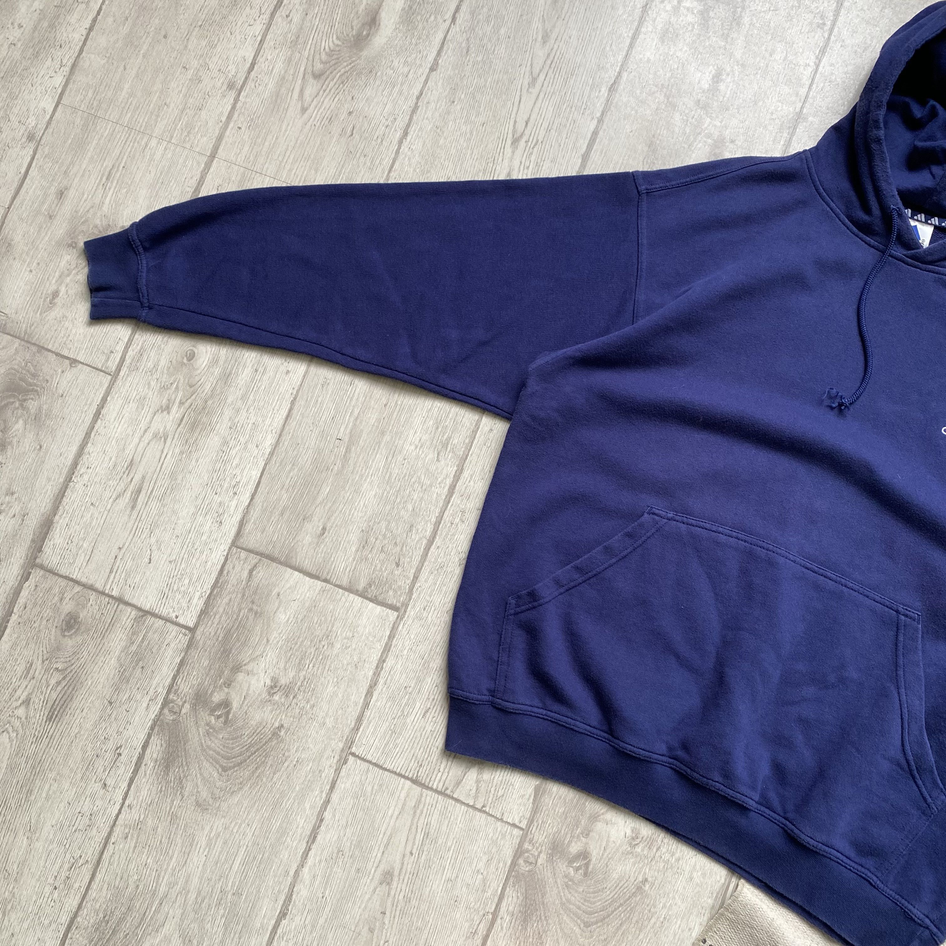 Adidas 🫐 Vintage 90s Adidas hoodie Y2K mini logo Size US L / EU 52-54 / 3 - 6 Thumbnail