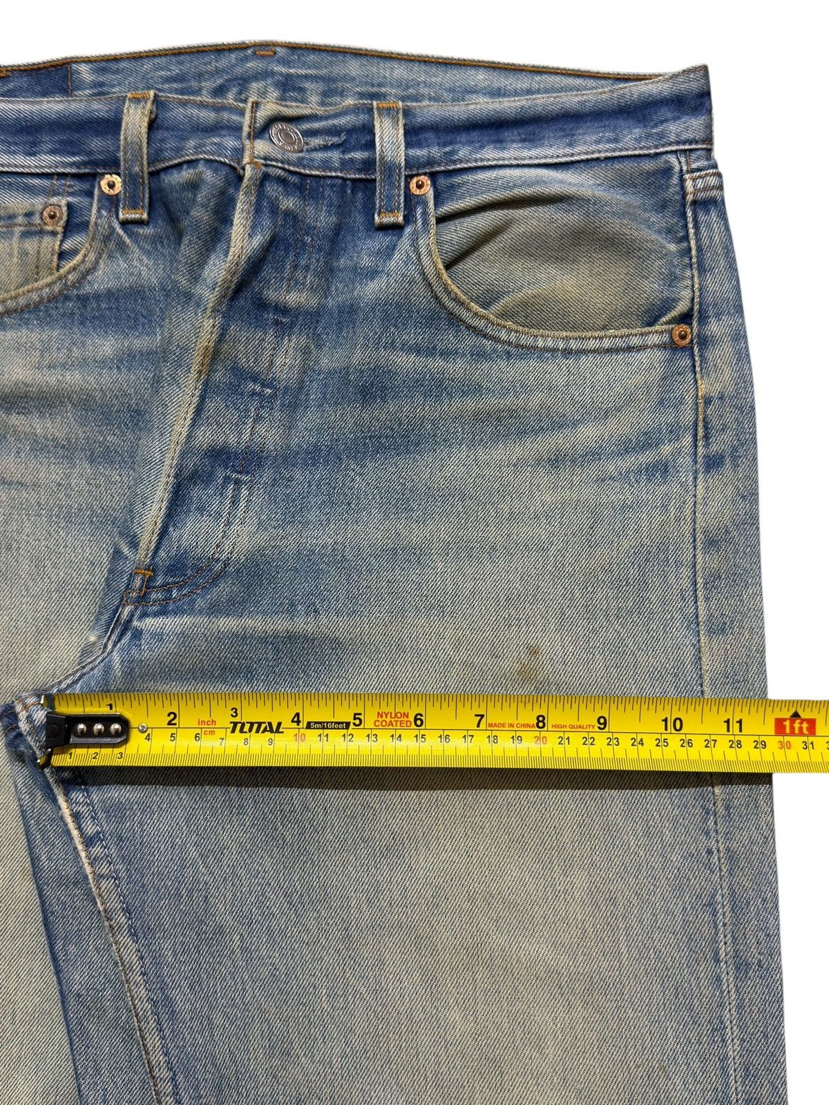 Levi's Vintage 90s Usa Levis 501xx Blue Faded Wash Distressed Jeans Size US 32 / EU 48 - 15 Thumbnail