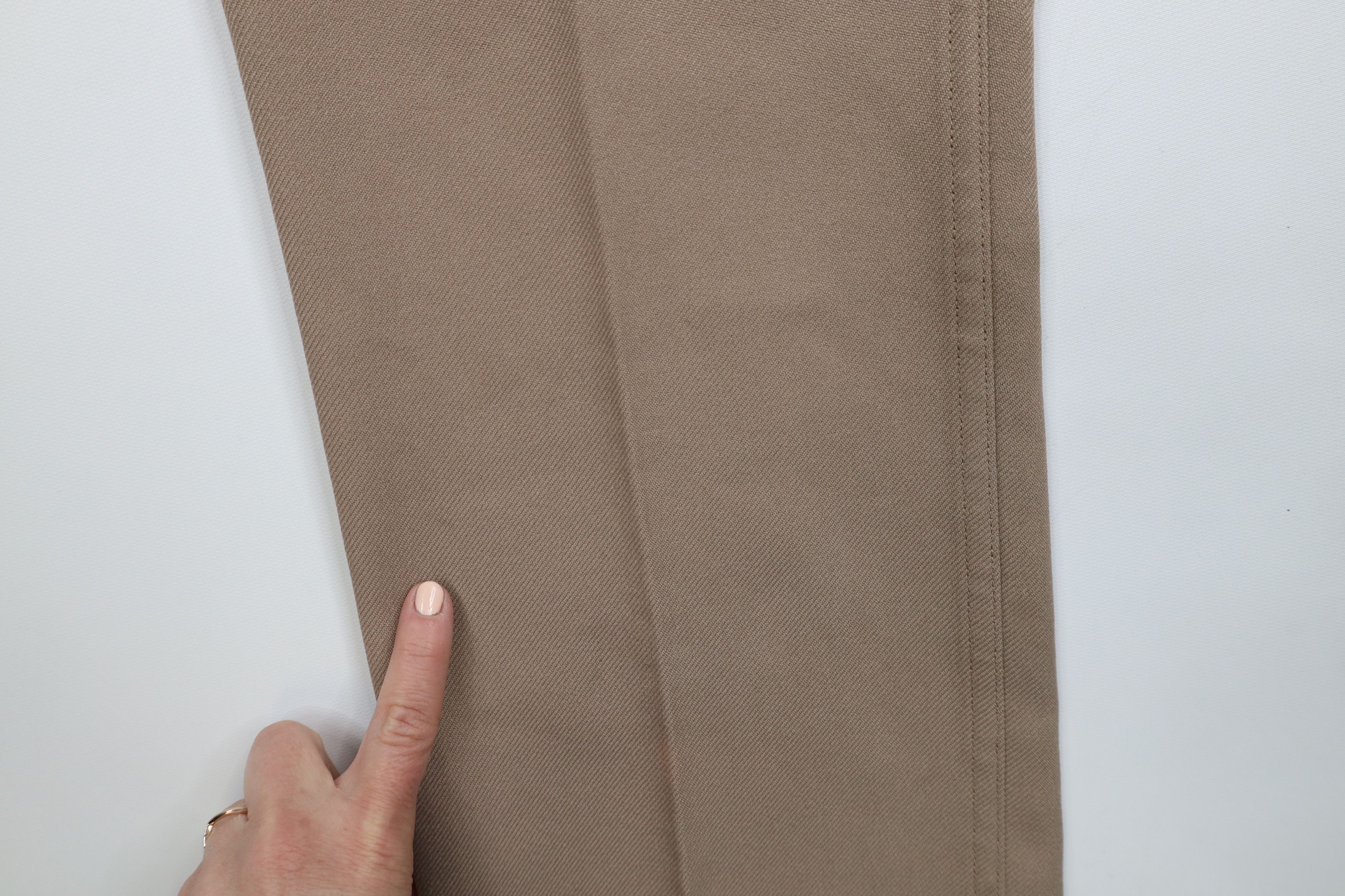 Levi's × Vintage Vintage 90s Levis Flared Wide Leg Knit Chino Pants Beige USA Size US 36 / EU 52 - 7 Thumbnail