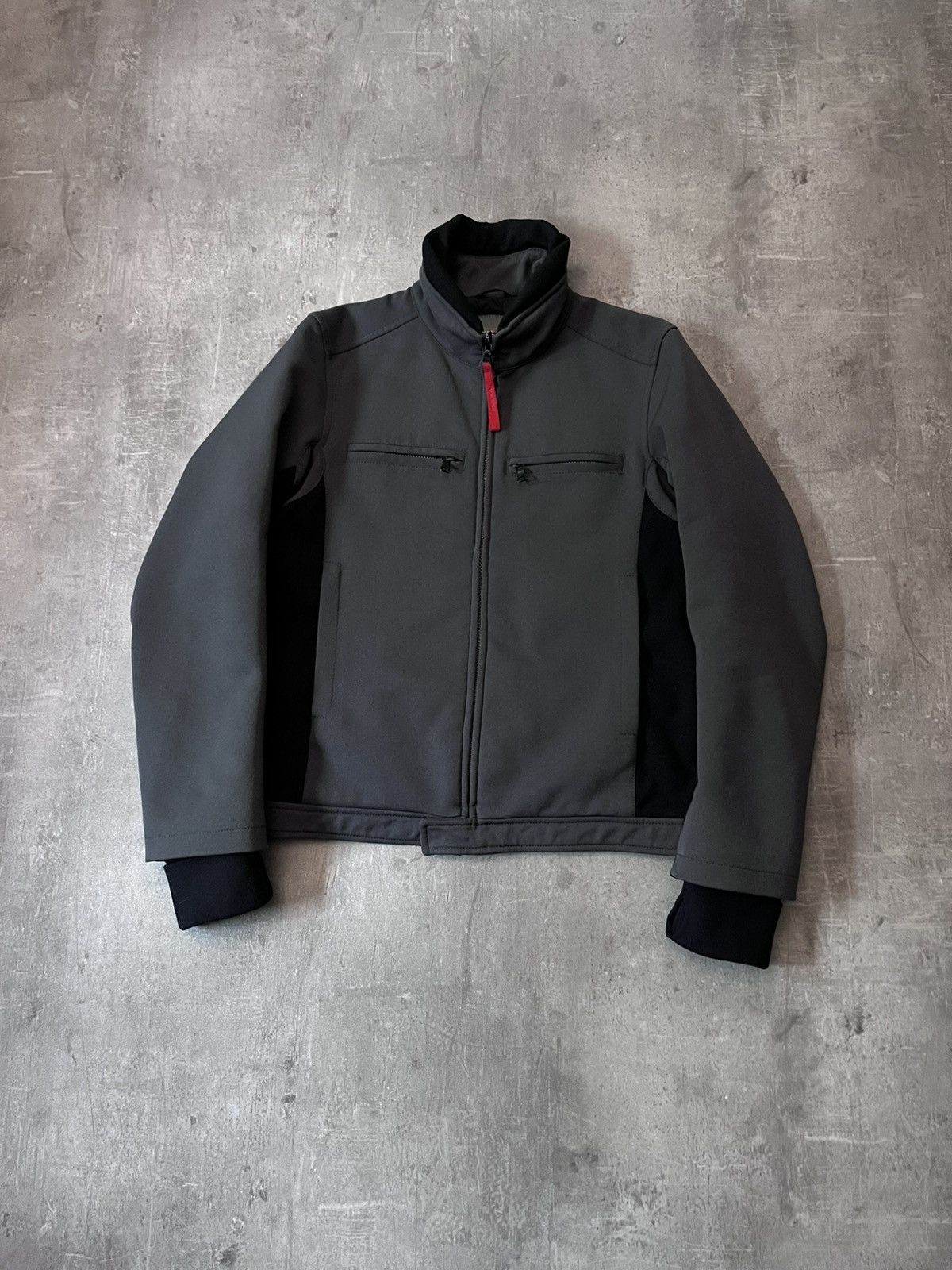 Prada Prada Vintage nylon grey bomber jacket 2000s Size US M / EU 48-50 / 2 - 1 Thumbnail