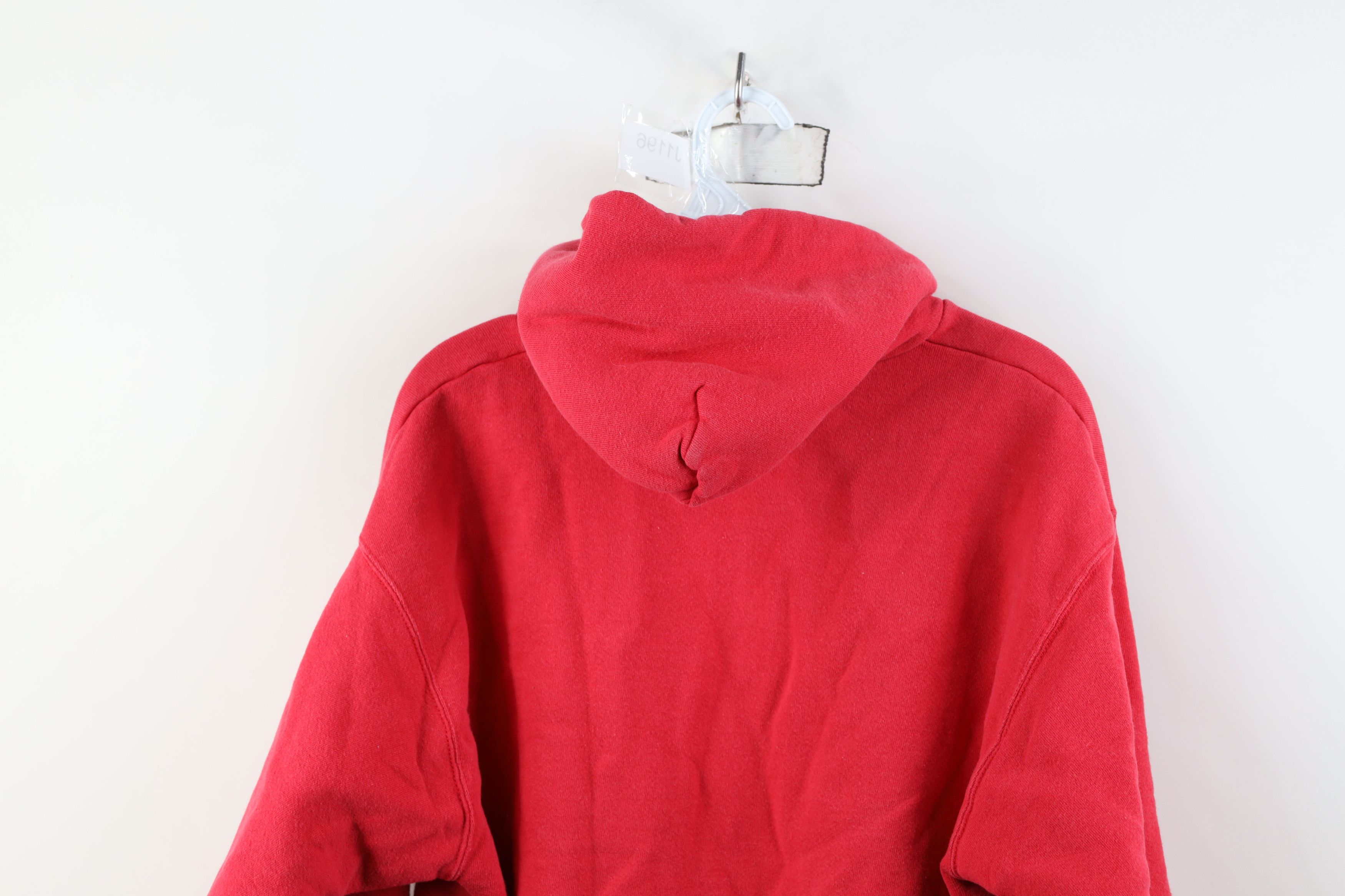 Vintage Vintage 90s Ohio State University Hoodie Sweatshirt Red Size US M / EU 48-50 / 2 - 13 Thumbnail