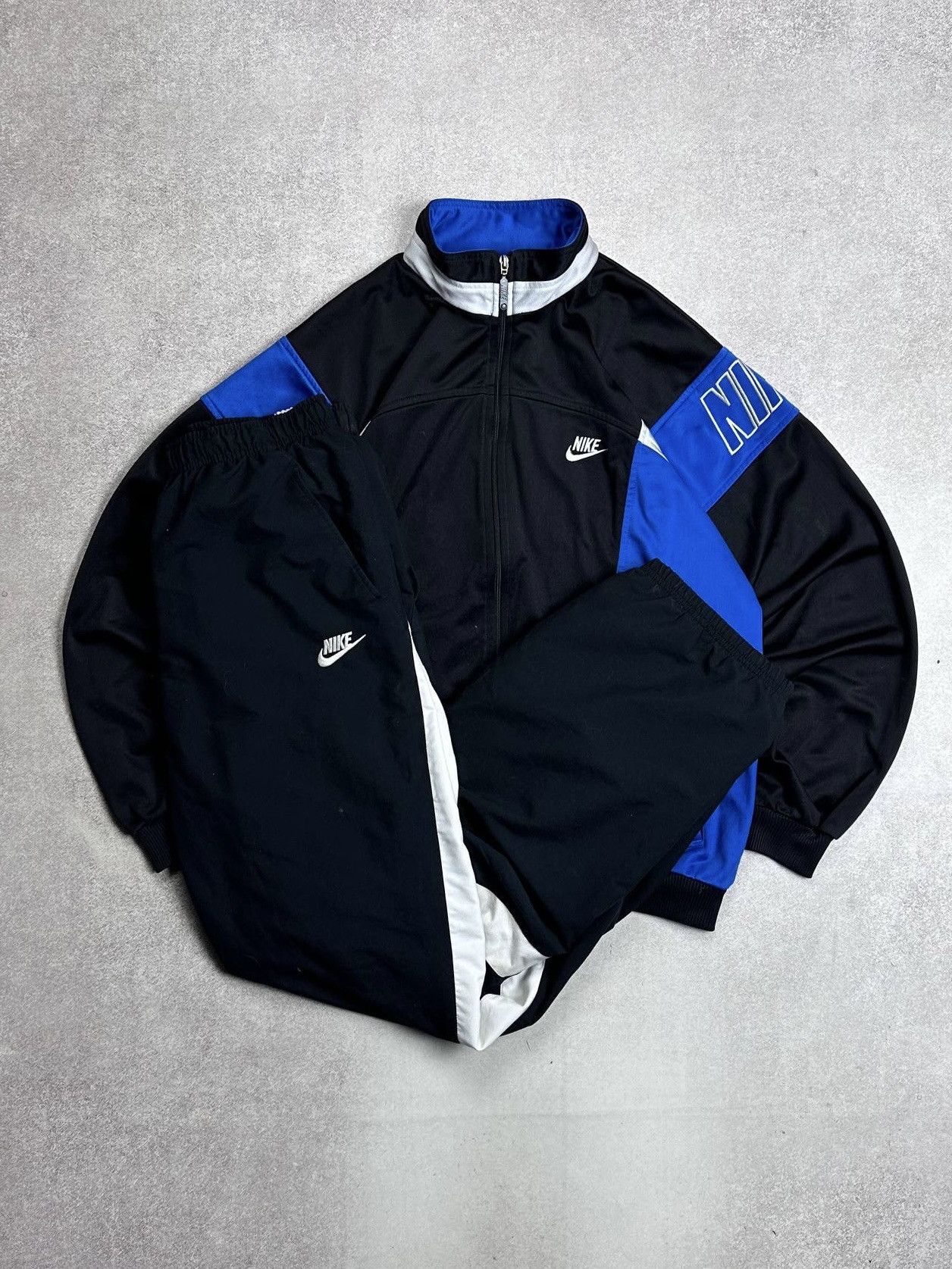 Vintage Nike TN Skepta Style Retro Drill BaggyTracksuit L