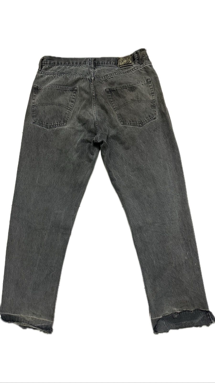 Giorgio Armani Vintage Armani Jeans Black Denim Distressed Size US 37 - 2 Thumbnail